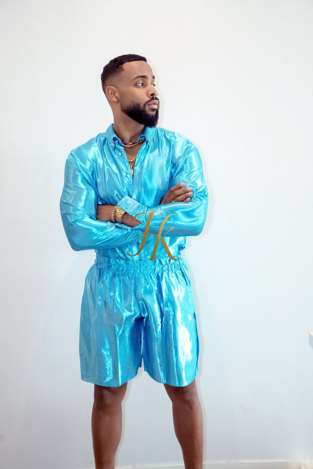 Luxury Silk Shirt Set - Handmade Men's Fashion - kayibstrore