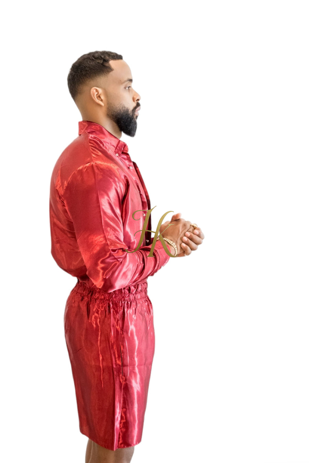 Beachwear Luxury Silk Shirt Set - Handmade Men's Fashion - kayibstrore