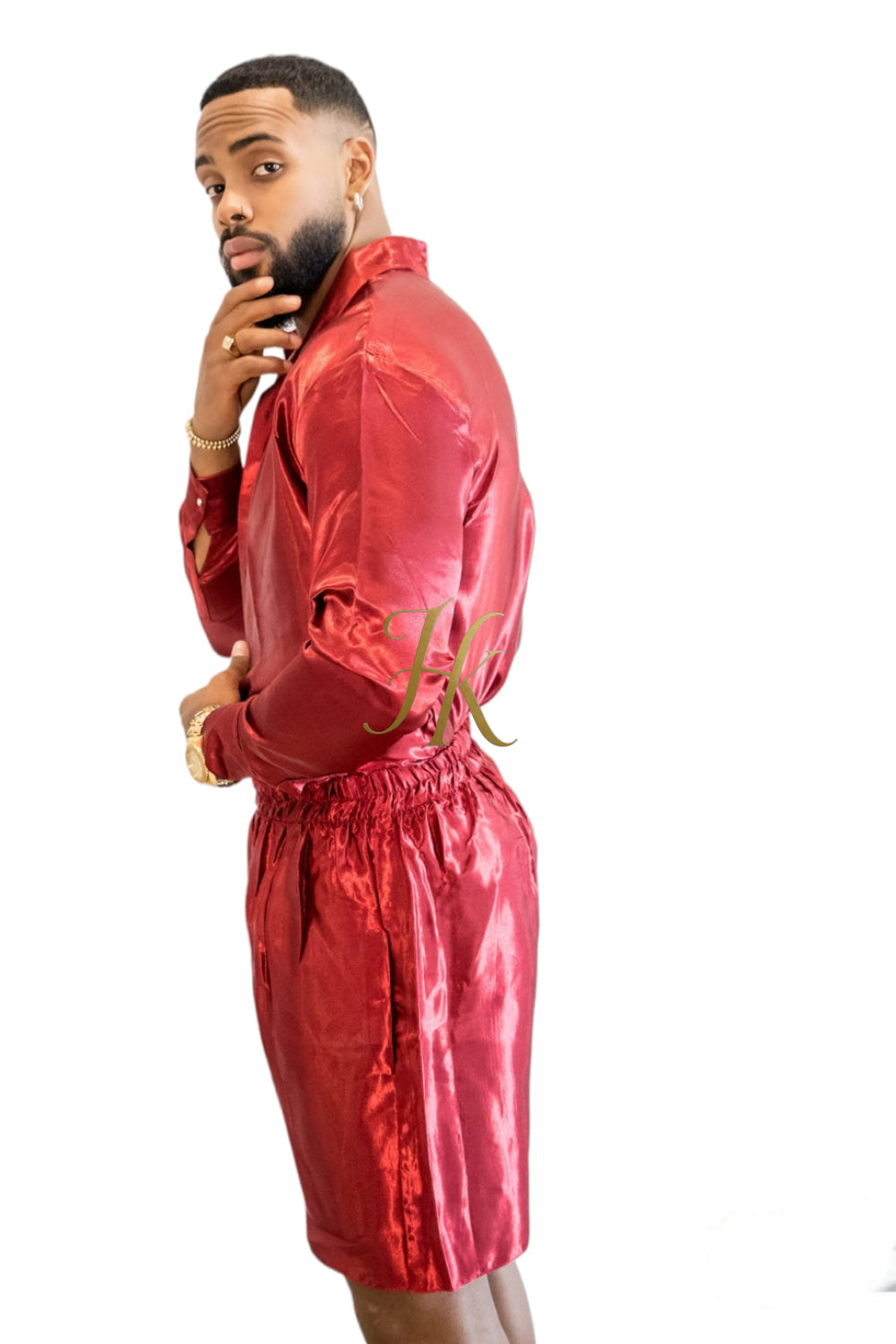 Beachwear Luxury Silk Shirt Set - Handmade Men's Fashion - kayibstrore
