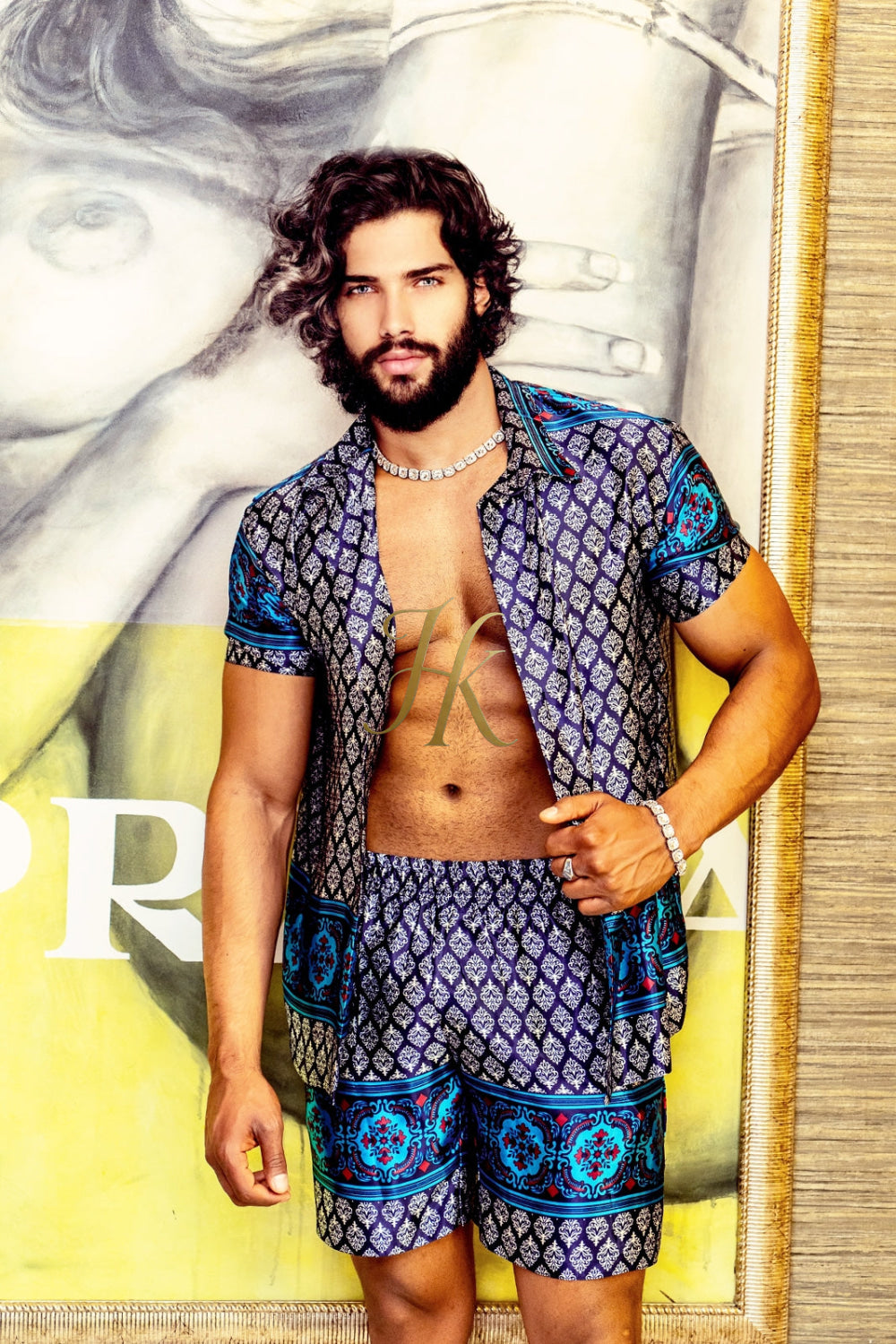 Beach Luxury handmade Silk Set - Elevate Your Style with Vibrant Spanish Fashion - Stay Cool and Look Flawless All Summer Long - kayibstrore