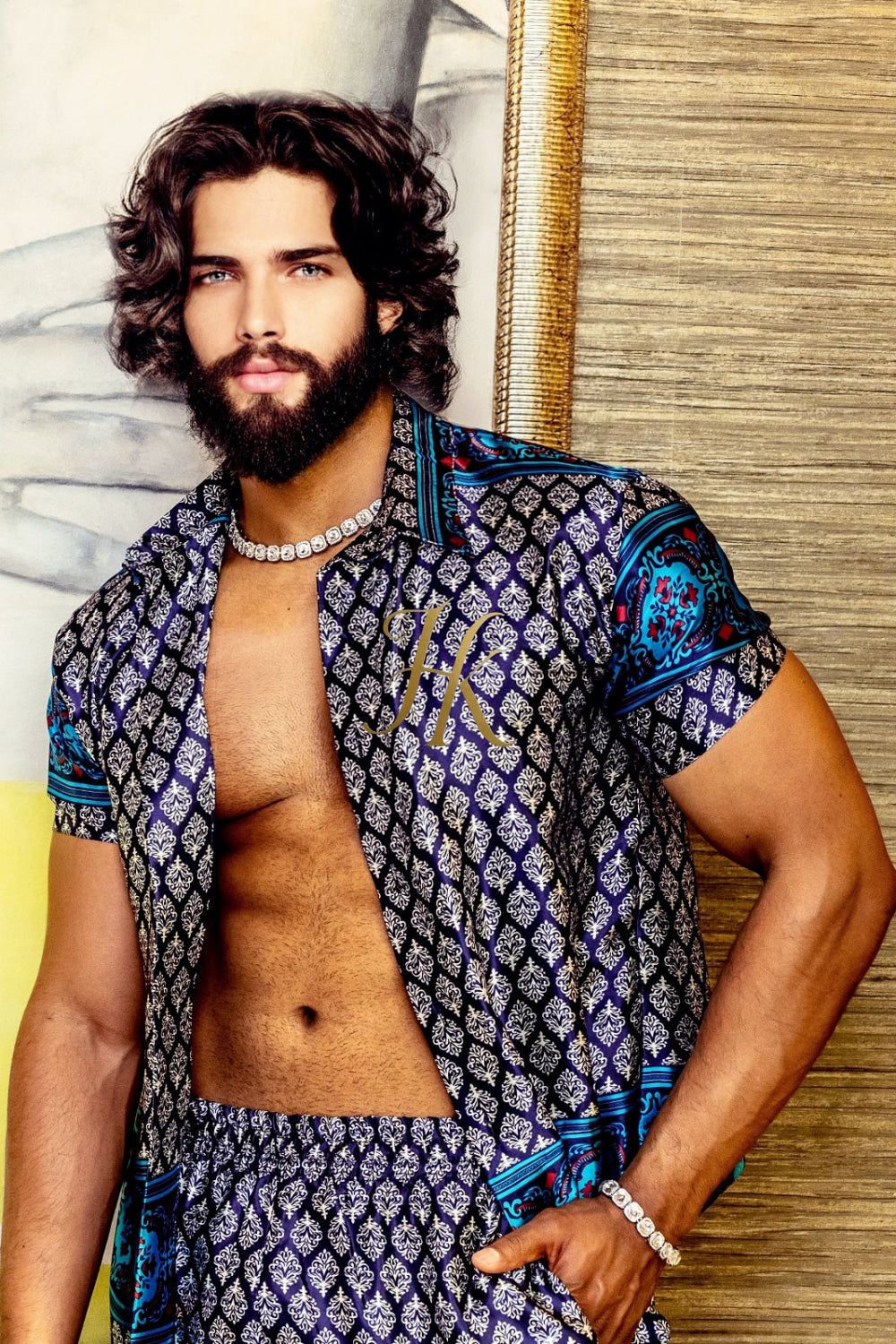 Beach Luxury handmade Silk Set - Elevate Your Style with Vibrant Spanish Fashion - Stay Cool and Look Flawless All Summer Long - kayibstrore