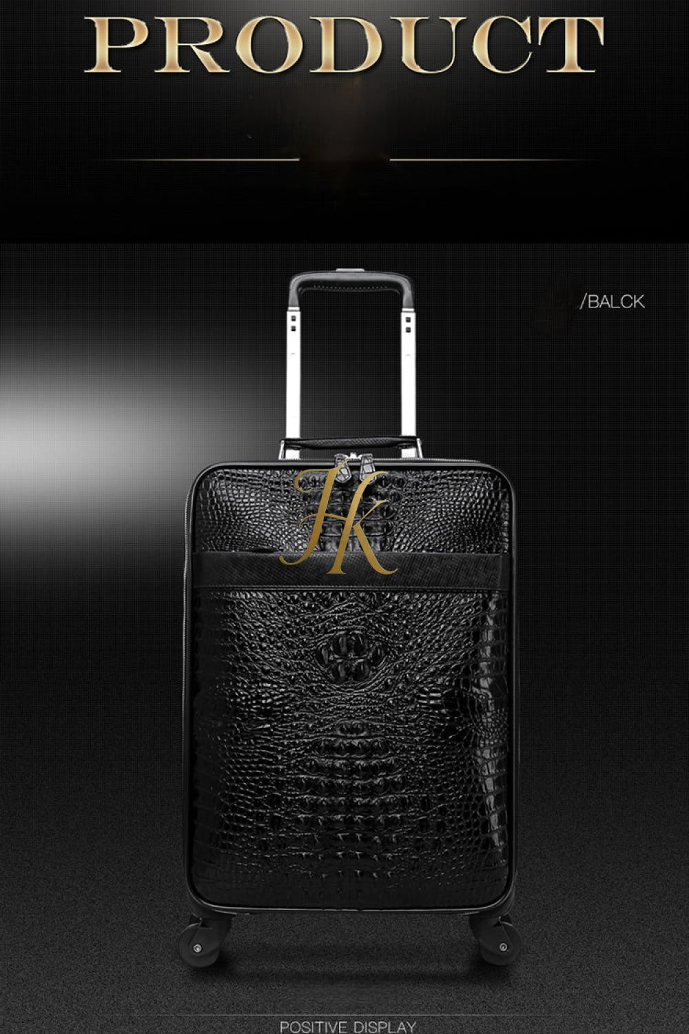 Premium Genuine Leather Crocodile Pattern Travel Luggage Set | Durable Trolley Suitcase & Handbag Backpack | Luxury First-Layer Cowhide | Spacious & Stylish - kayibstrore