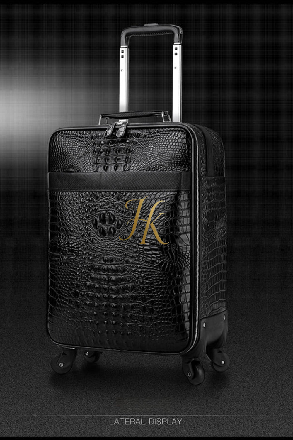Premium Genuine Leather Crocodile Pattern Travel Luggage Set | Durable Trolley Suitcase & Handbag Backpack | Luxury First-Layer Cowhide | Spacious & Stylish - kayibstrore