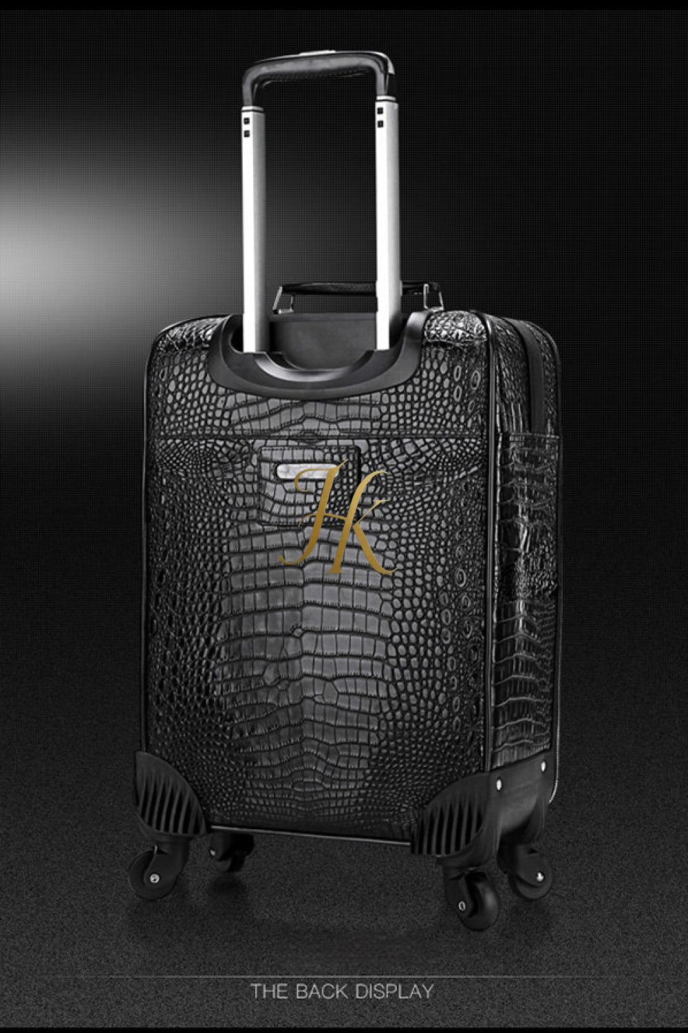 Premium Genuine Leather Crocodile Pattern Travel Luggage Set | Durable Trolley Suitcase & Handbag Backpack | Luxury First-Layer Cowhide | Spacious & Stylish - kayibstrore