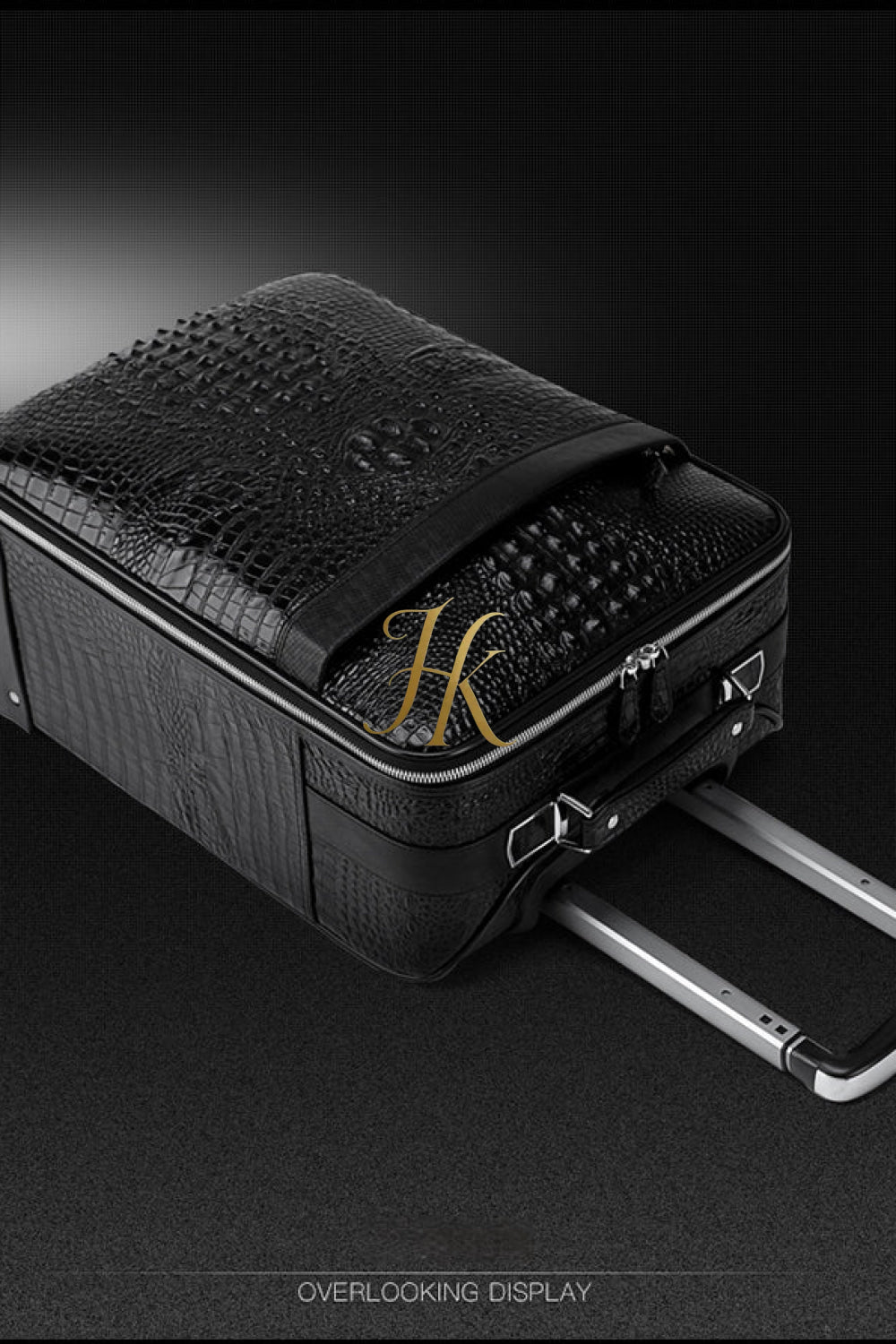 Premium Genuine Leather Crocodile Pattern Travel Luggage Set | Durable Trolley Suitcase & Handbag Backpack | Luxury First-Layer Cowhide | Spacious & Stylish - kayibstrore