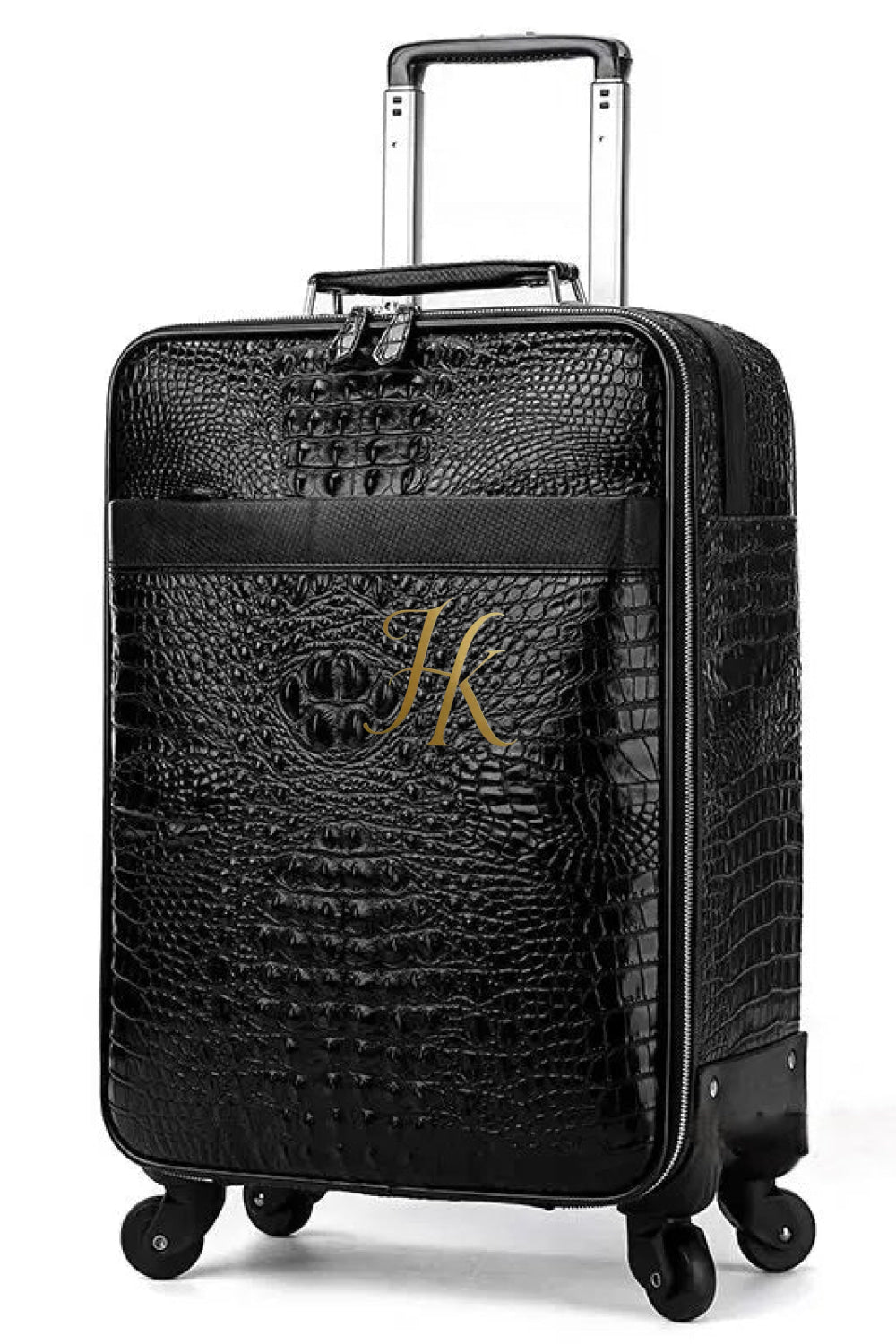 Premium Genuine Leather Crocodile Pattern Travel Luggage Set | Durable Trolley Suitcase & Handbag Backpack | Luxury First-Layer Cowhide | Spacious & Stylish - kayibstrore