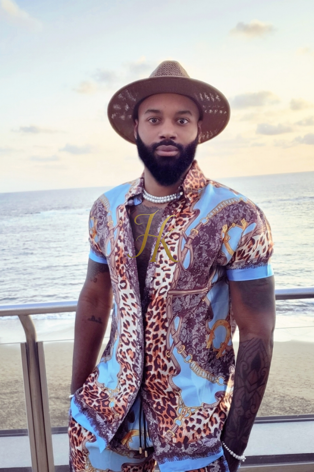 Summer Barocco Silk Set - Elevate Your Wardrobe with Unique Barocco Print - Indulge in Luxury and Personalized Fit - kayibstrore