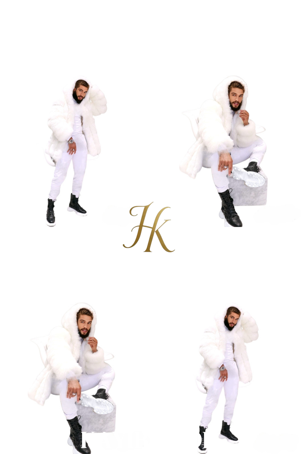 Luxury white Rabbit Fur Car Coat for women and mens- Stay Warm and Stylish this Fall - Genuine Softness Guaranteed - kayibstrore