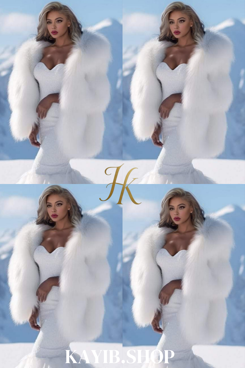 Luxury white Rabbit Fur Car Coat for women and mens- Stay Warm and Stylish this Fall - Genuine Softness Guaranteed - kayibstrore
