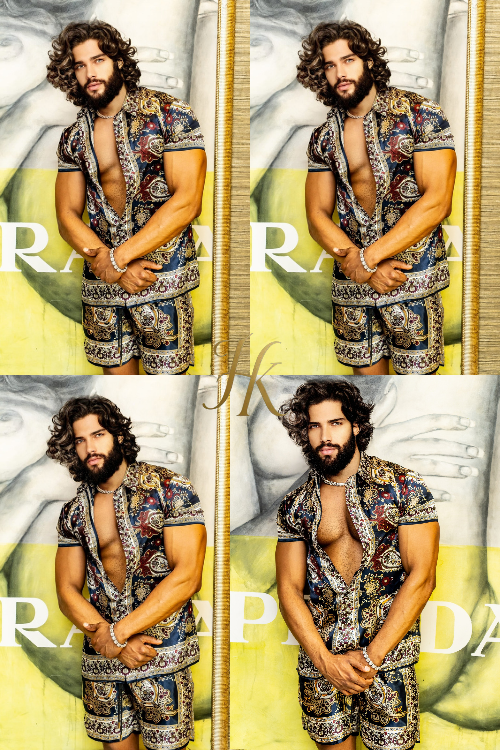 Handmade Men's Silk Set - Elevate Your Style with the Le Barroco Model - Perfect for Any Special Occasion - kayibstrore