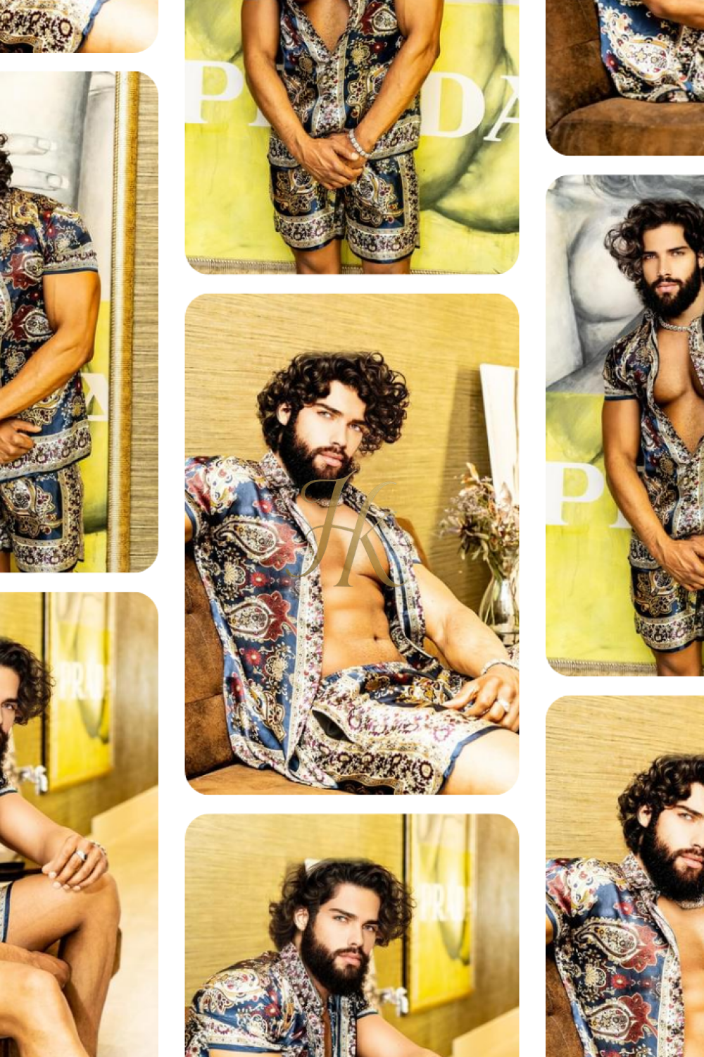 Handmade Men's Silk Set - Elevate Your Style with the Le Barroco Model - Perfect for Any Special Occasion - kayibstrore