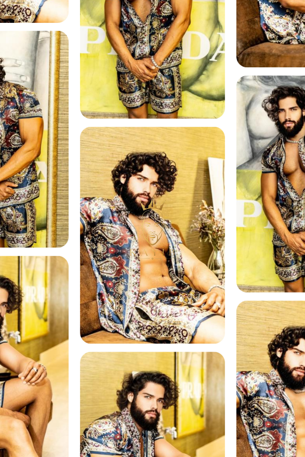Handmade Men's Silk Set - Elevate Your Style with the Le Barroco Model - Perfect for Any Special Occasion - kayibstrore