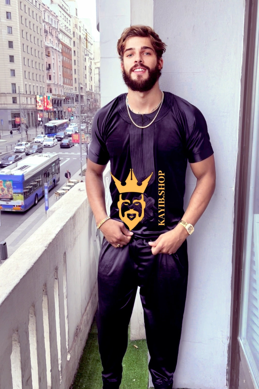 Men's Velvet Dashiki Set | Kaftan African Shirt & Pants | Regal Dashiki Menswear - kayibstrore