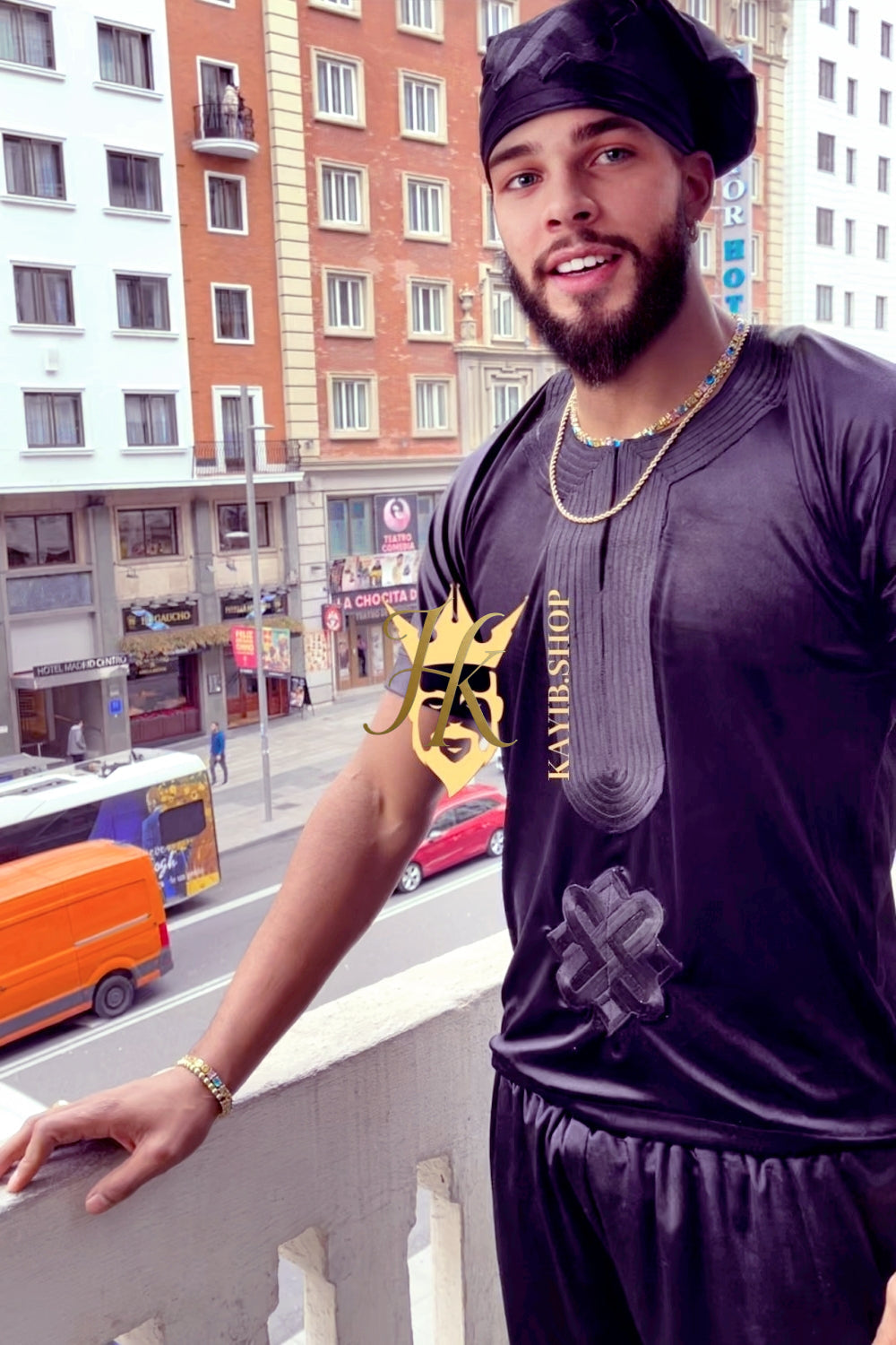 Men's Velvet Dashiki Set | Kaftan African Shirt & Pants | Regal Dashiki Menswear - kayibstrore