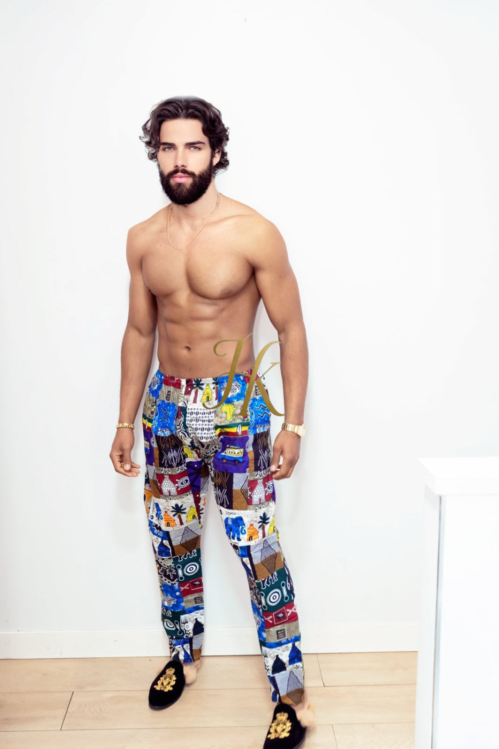 Summer Beach Comfort and Style: Handmade Tribal Hippie summer beachwear Pants - Eco-Friendly & Versatile - kayibstrore