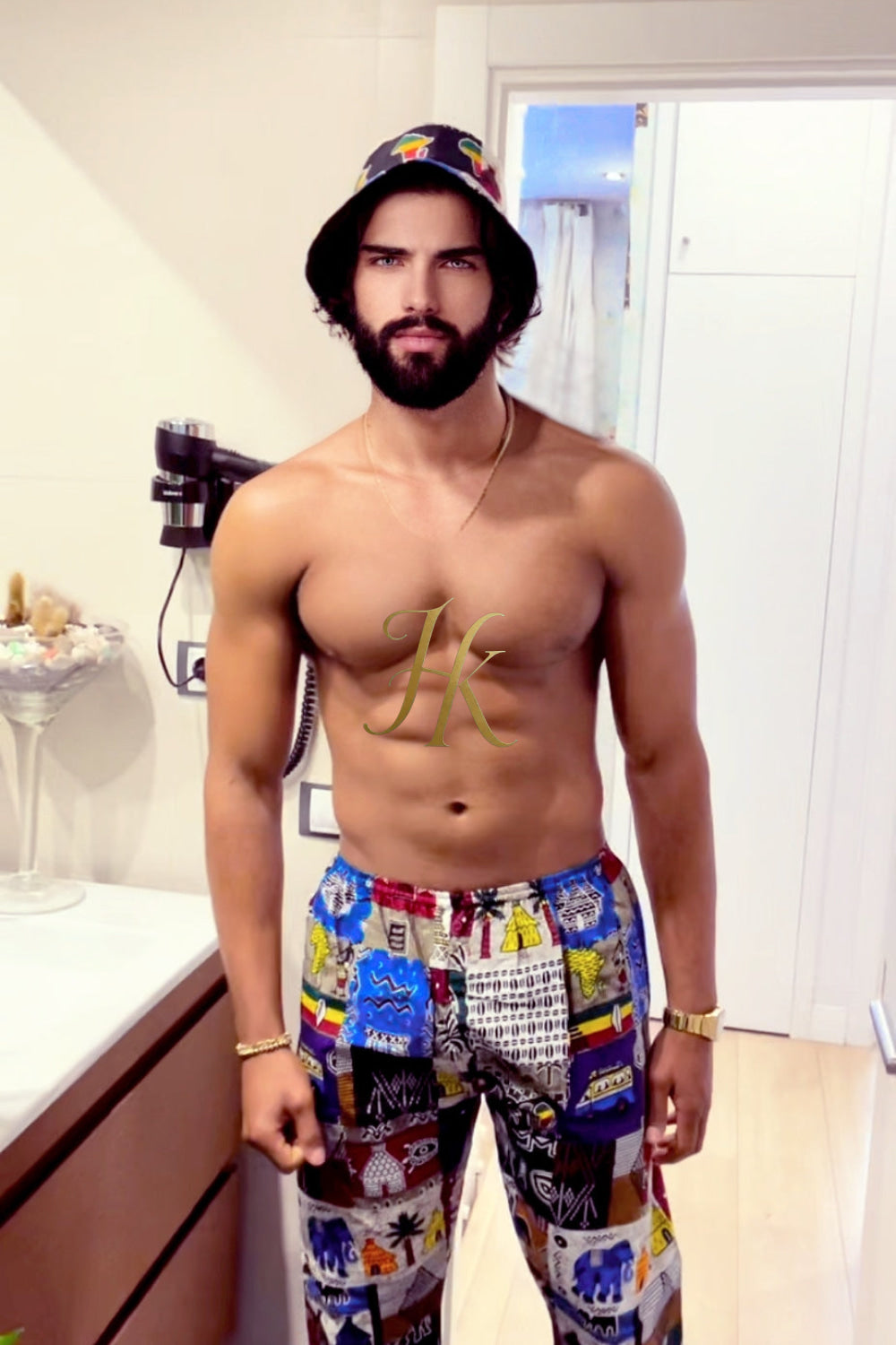 Summer Beach Comfort and Style: Handmade Tribal Hippie summer beachwear Pants - Eco-Friendly & Versatile - kayibstrore