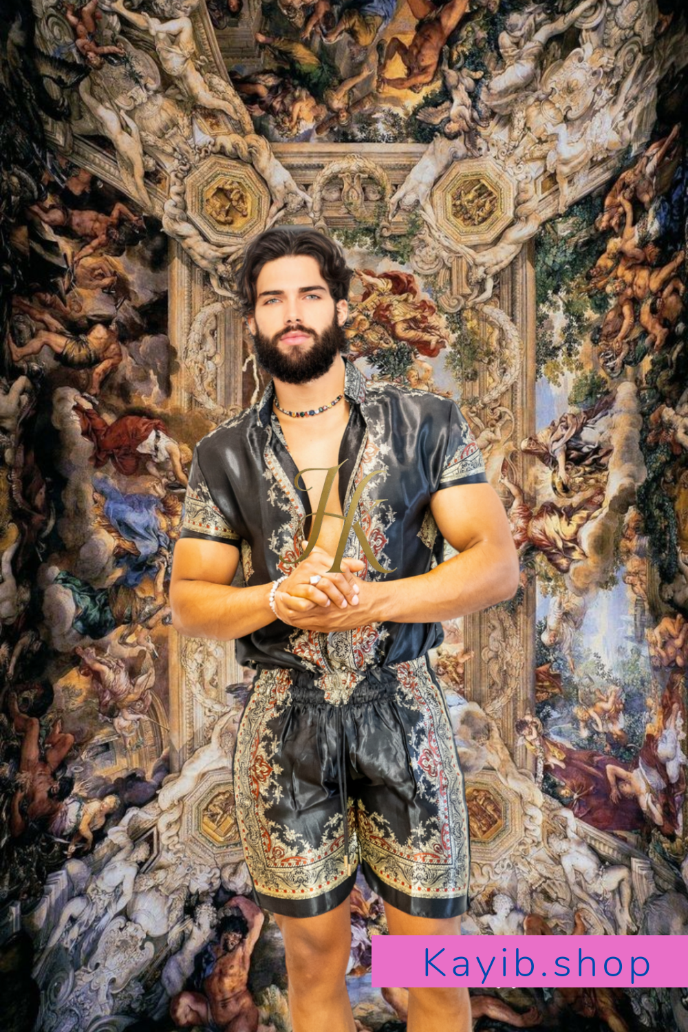 Barocco Men's Luxury Silk Dress Set - Comfort and Durability - kayibstrore