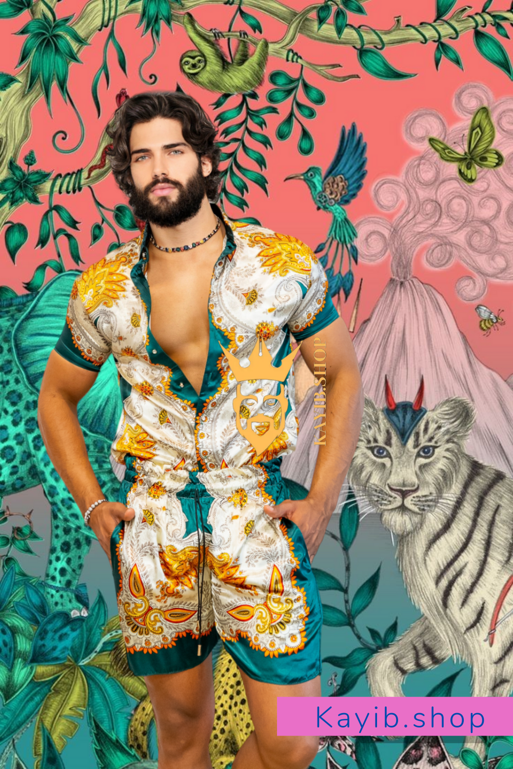 Hot Summer Luxury handmade Silk Set- Stay Cool and Look Flawless All Summer Long - kayibstrore