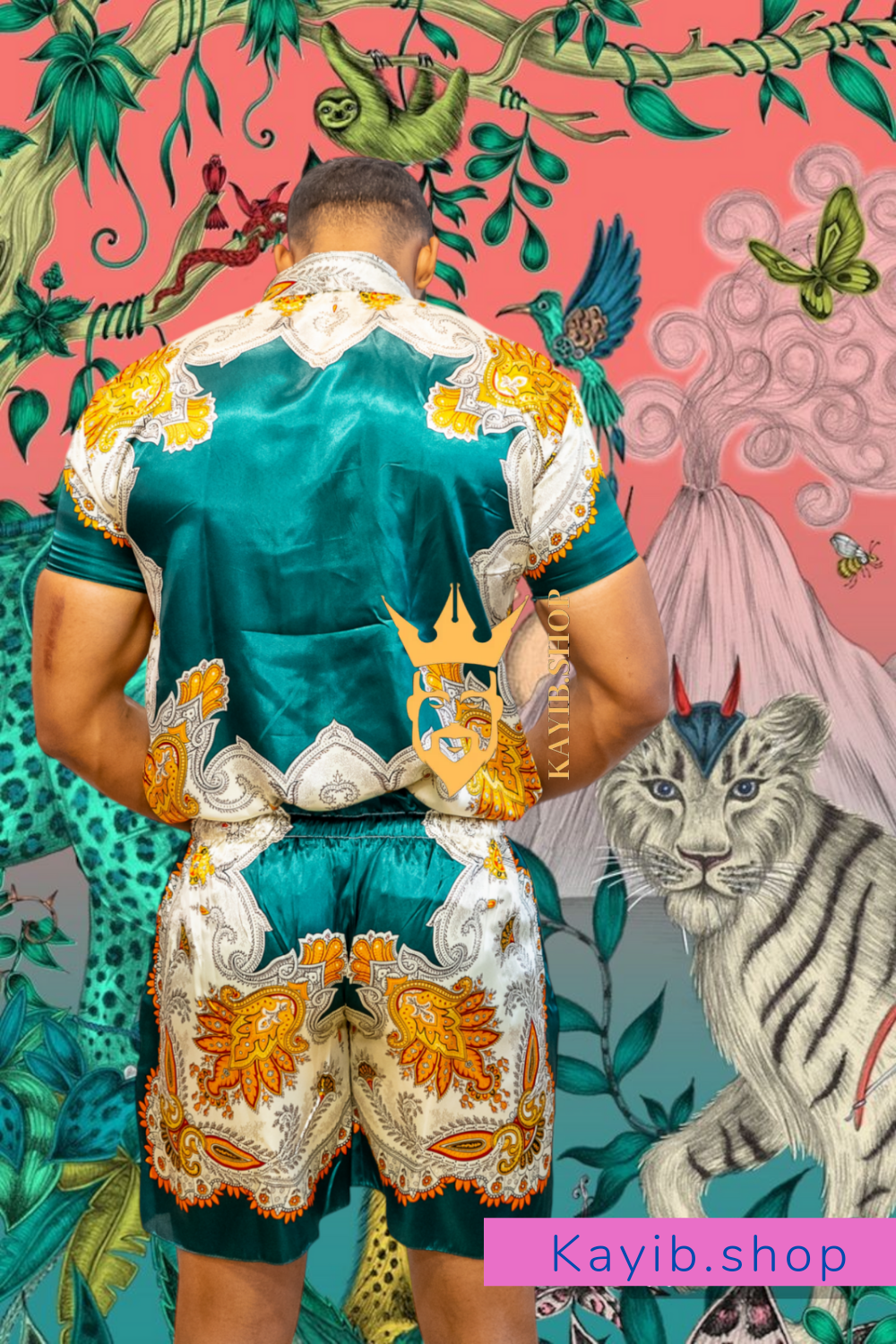 Hot Summer Luxury handmade Silk Set- Stay Cool and Look Flawless All Summer Long - kayibstrore