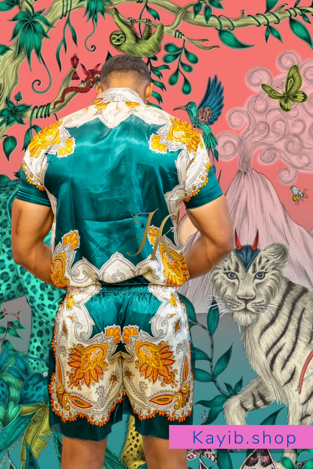 Hot Summer Luxury handmade Silk Set- Stay Cool and Look Flawless All Summer Long - kayibstrore