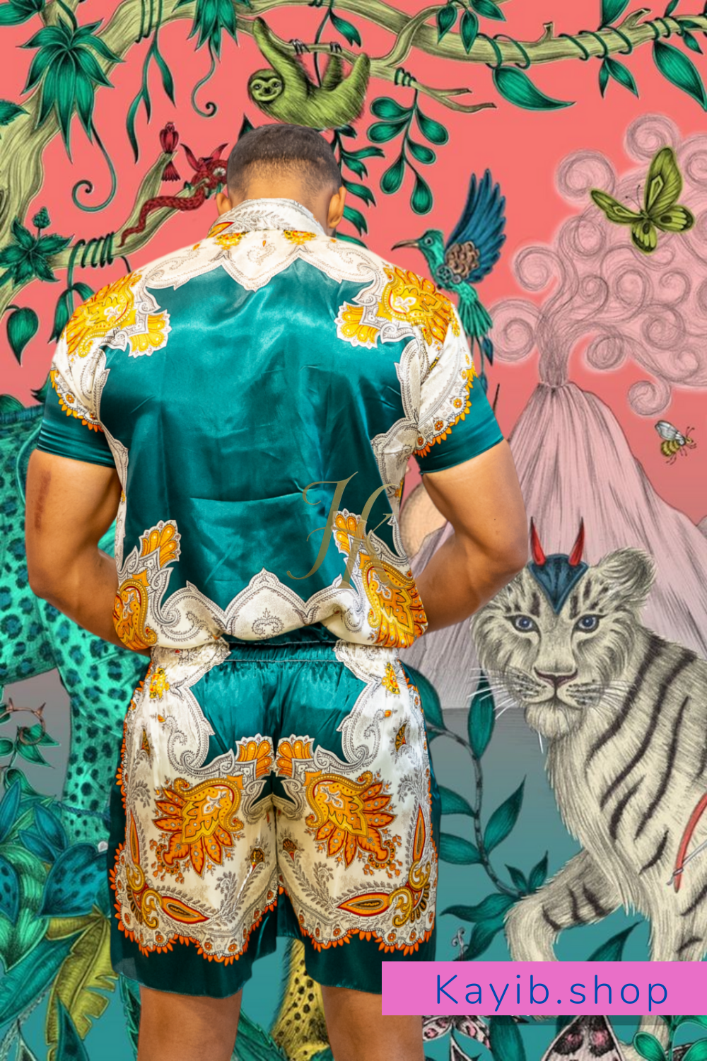 Hot Summer Luxury handmade Silk Set- Stay Cool and Look Flawless All Summer Long - kayibstrore