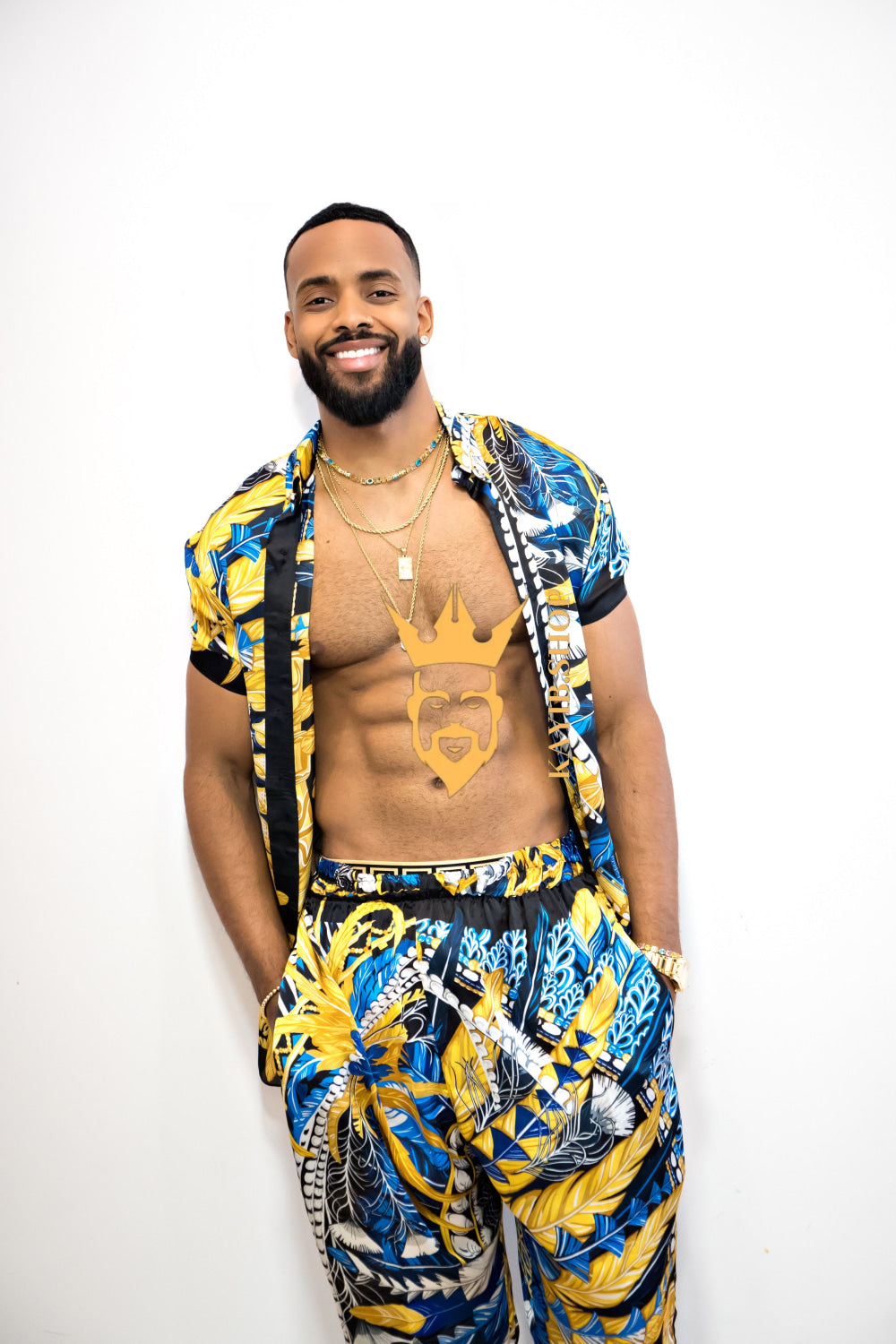 Luxury handmade Men's Silk Festival Outfits set - kayibstrore