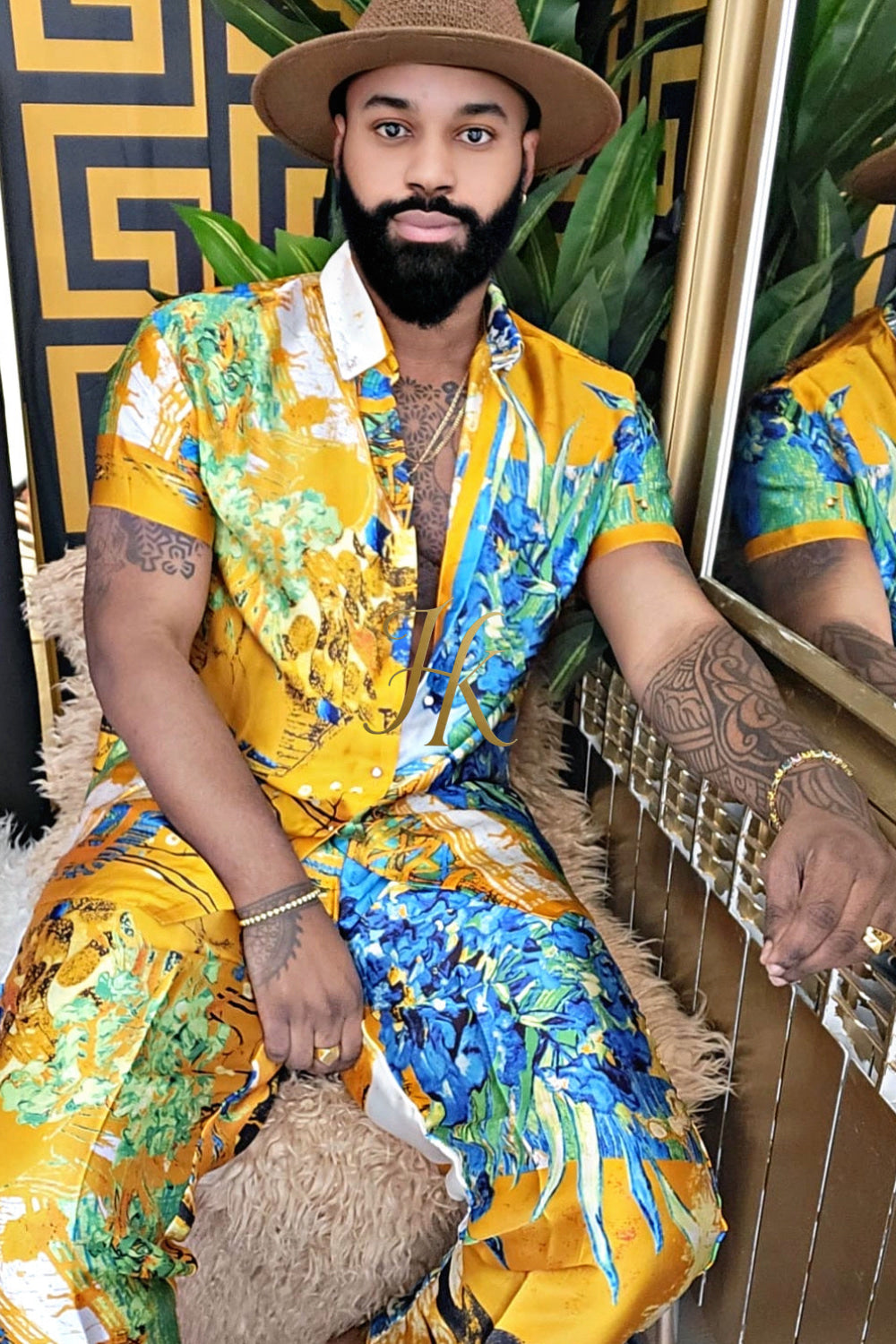 Ultimate Luxury Men's Rave Wear: Silk Set for Unmatched Style and Comfort - kayibstrore