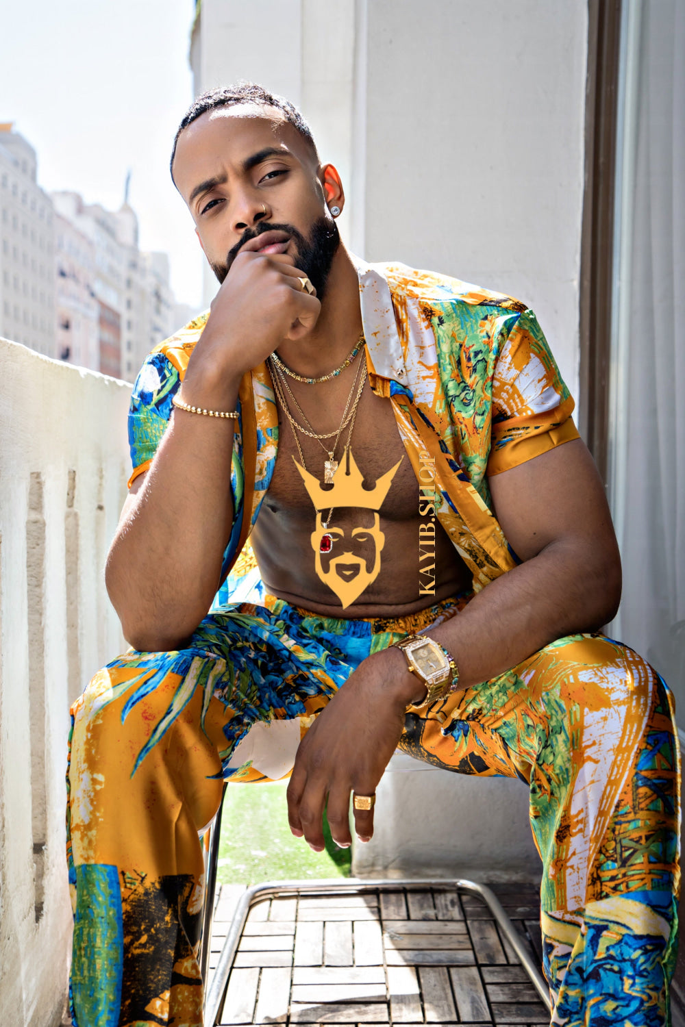 Summer Style: Men's Luxury Silk Set - kayibstrore