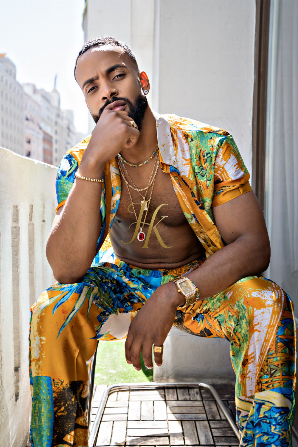 Summer Style: Men's Luxury Silk Set - kayibstrore