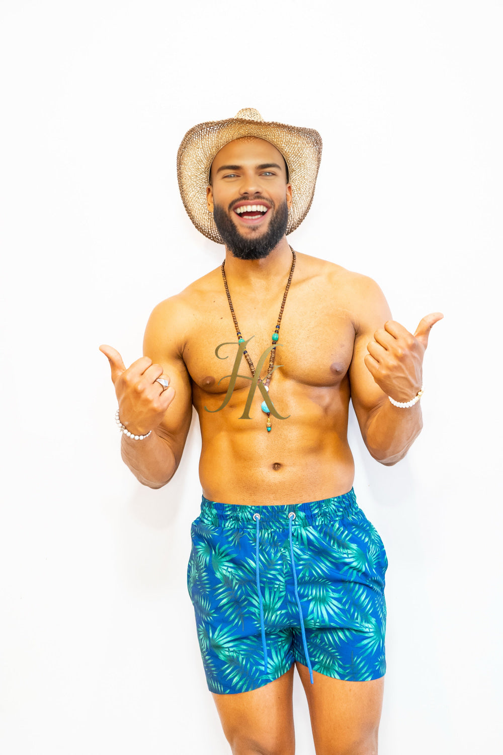 Tropical Vibes Men's Swim Trunks – Quick-Dry & Ultra-Comfortable Beach Shorts - kayibstrore