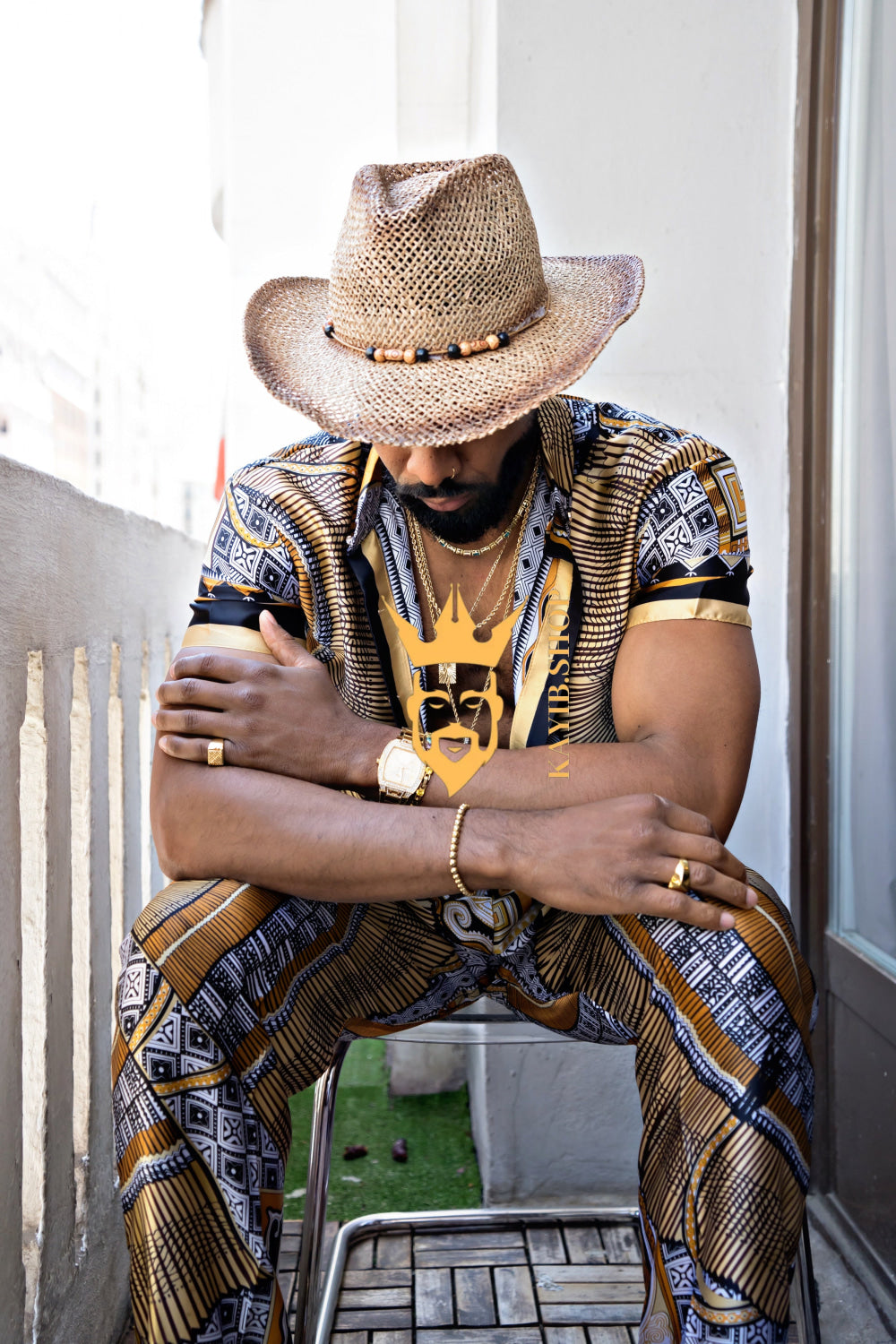 Luxury Silk Set for Men: Perfect Summer and Beach Wear - kayibstrore