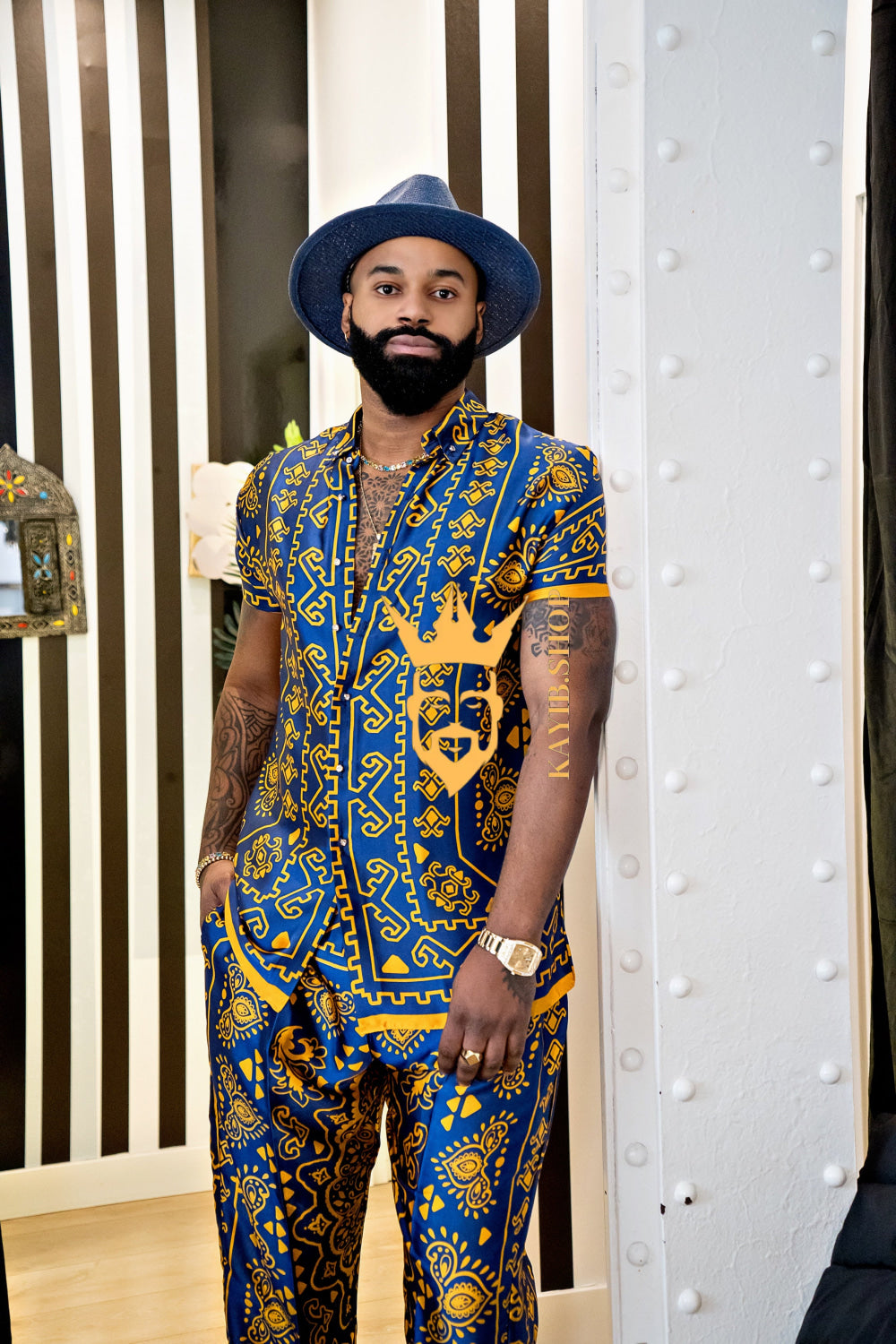 Men's Silk Beach Outfit - kayibstrore