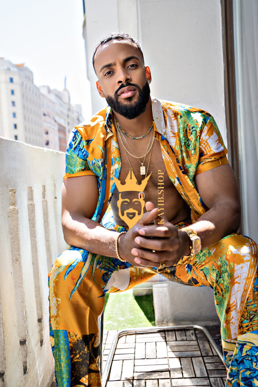 Summer Style: Men's Luxury Silk Set - kayibstrore