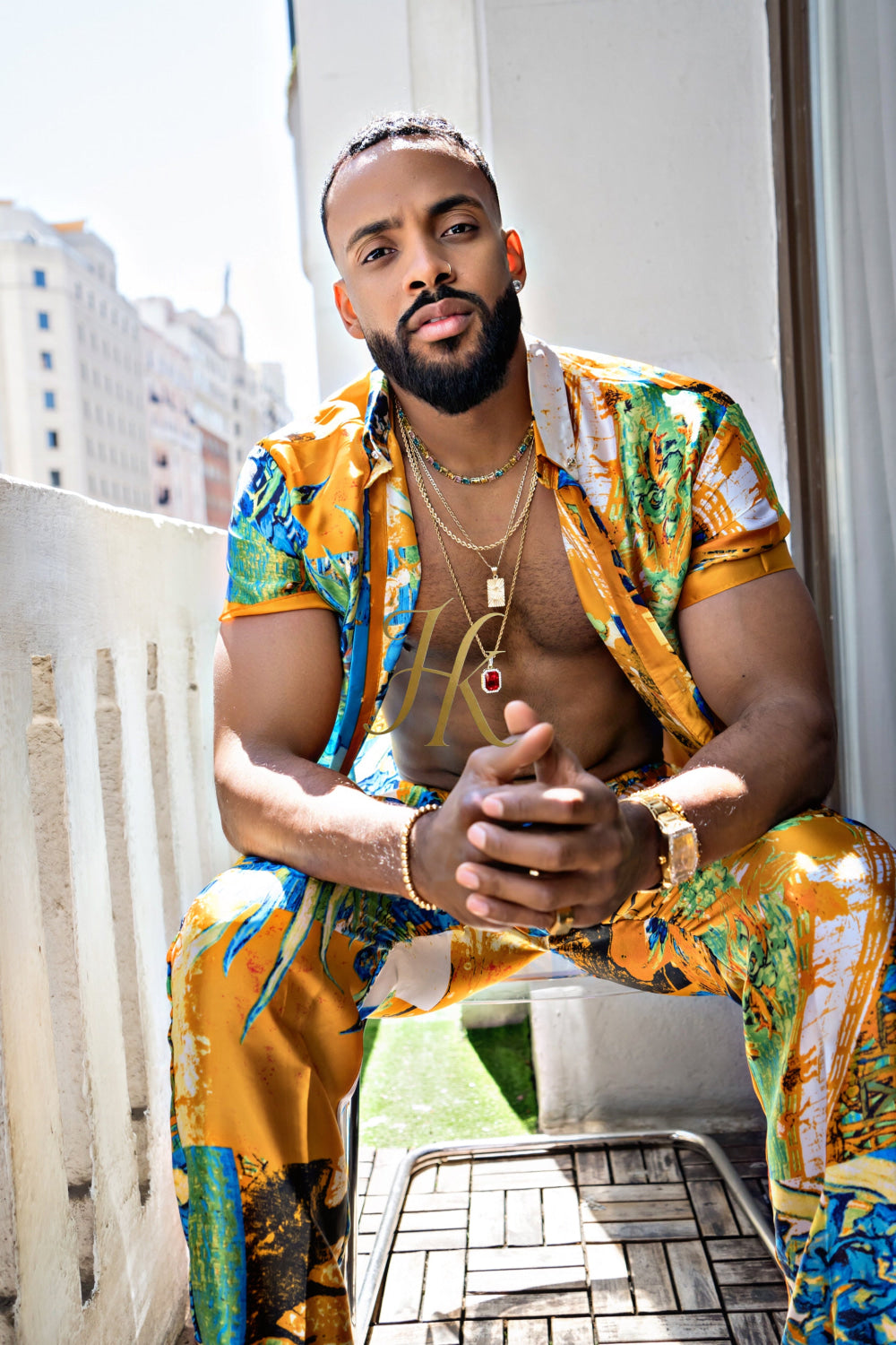Summer Style: Men's Luxury Silk Set - kayibstrore