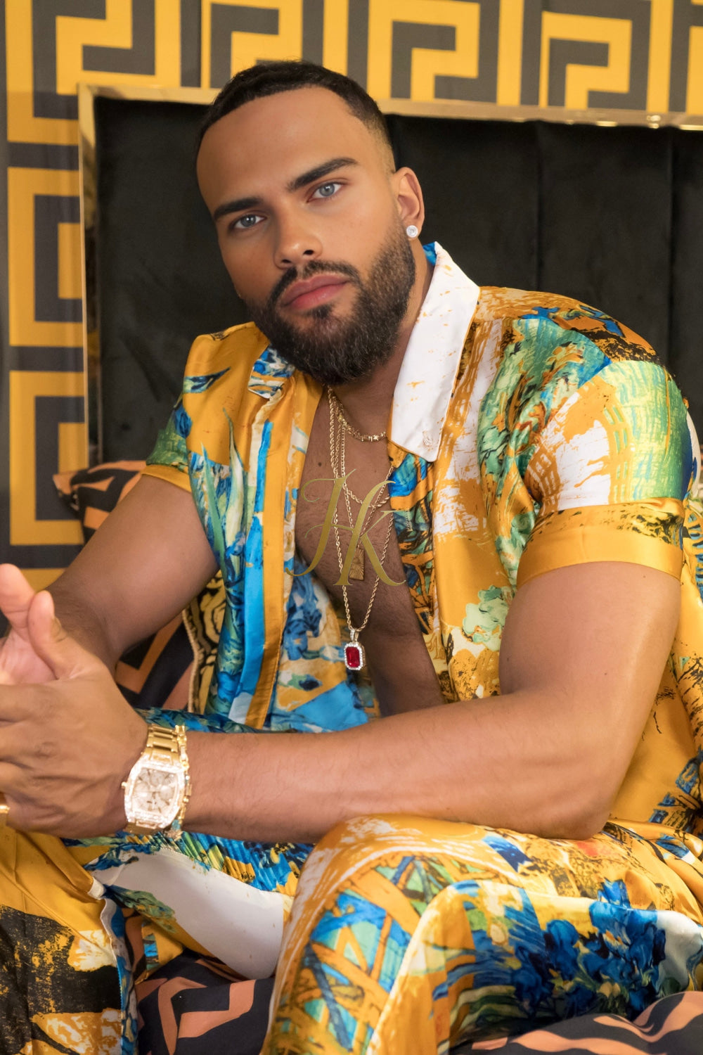 Men's Silk Summer Set outfits : Luxury menswear