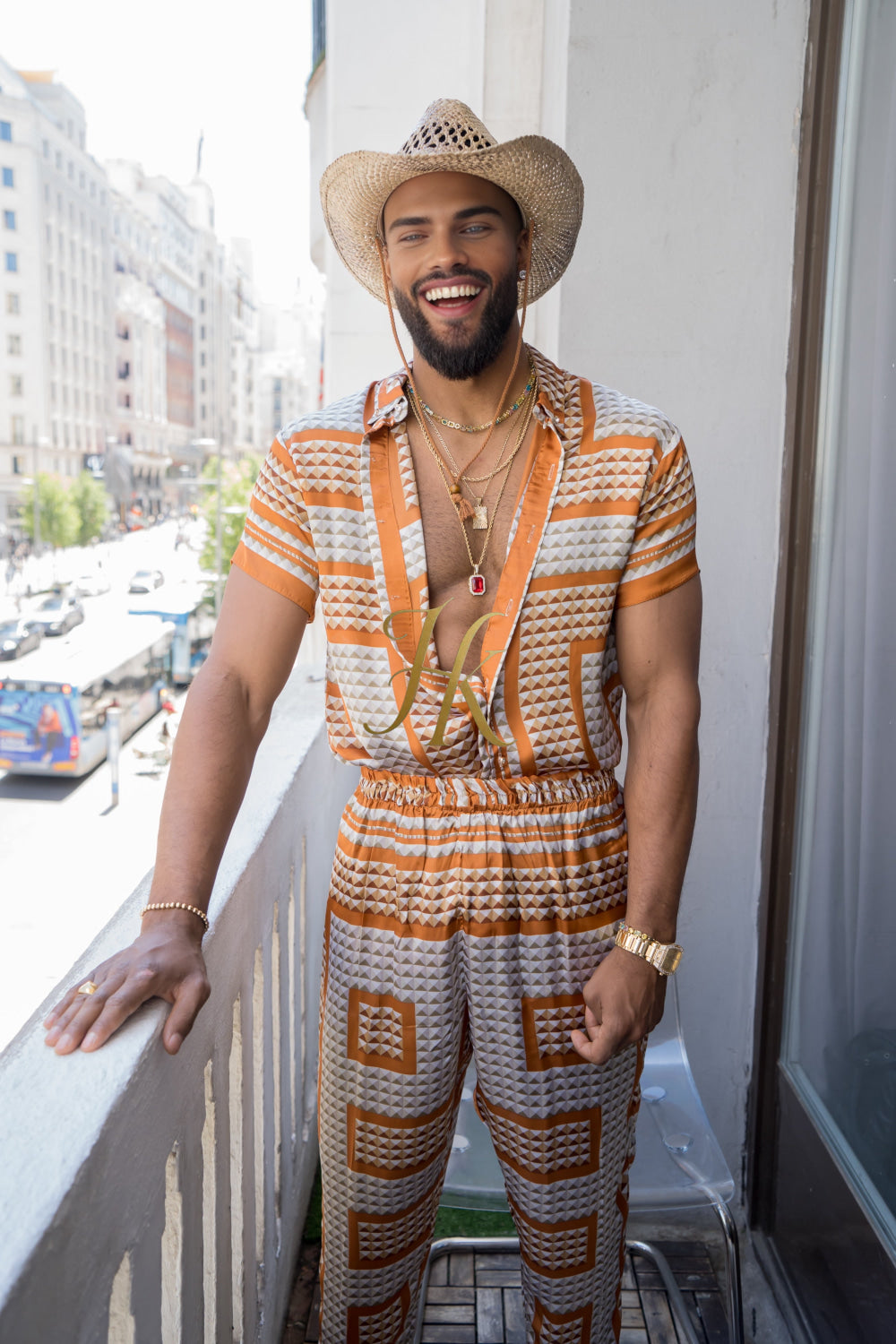 Luxury Handmade Outfits: Men's Luxury Silk Set shirt - kayibstrore