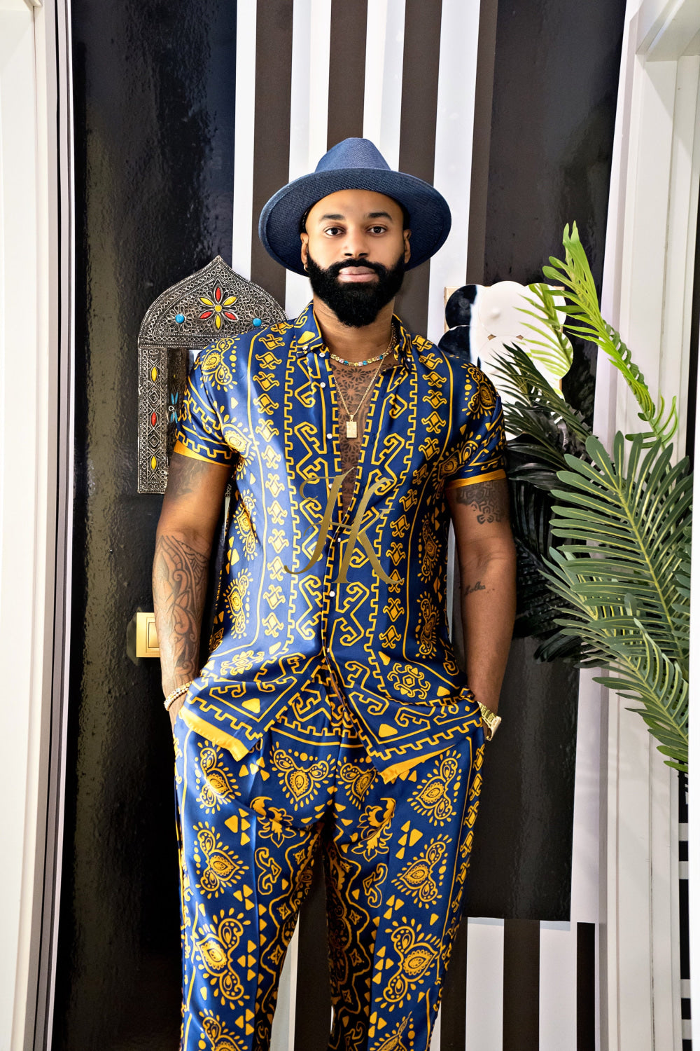 Men's Silk Beach Outfit - kayibstrore