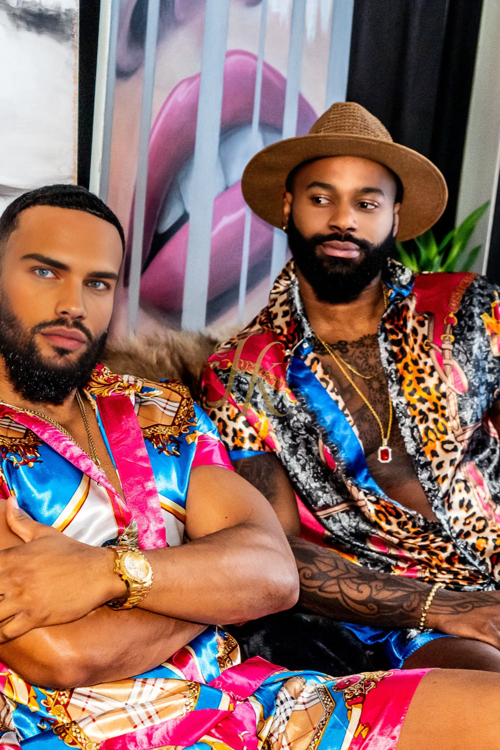 Luxury Boho Silk Shirt Set - Festival Outfit, Boho Handmade Men's Fashion clothes - kayibstrore