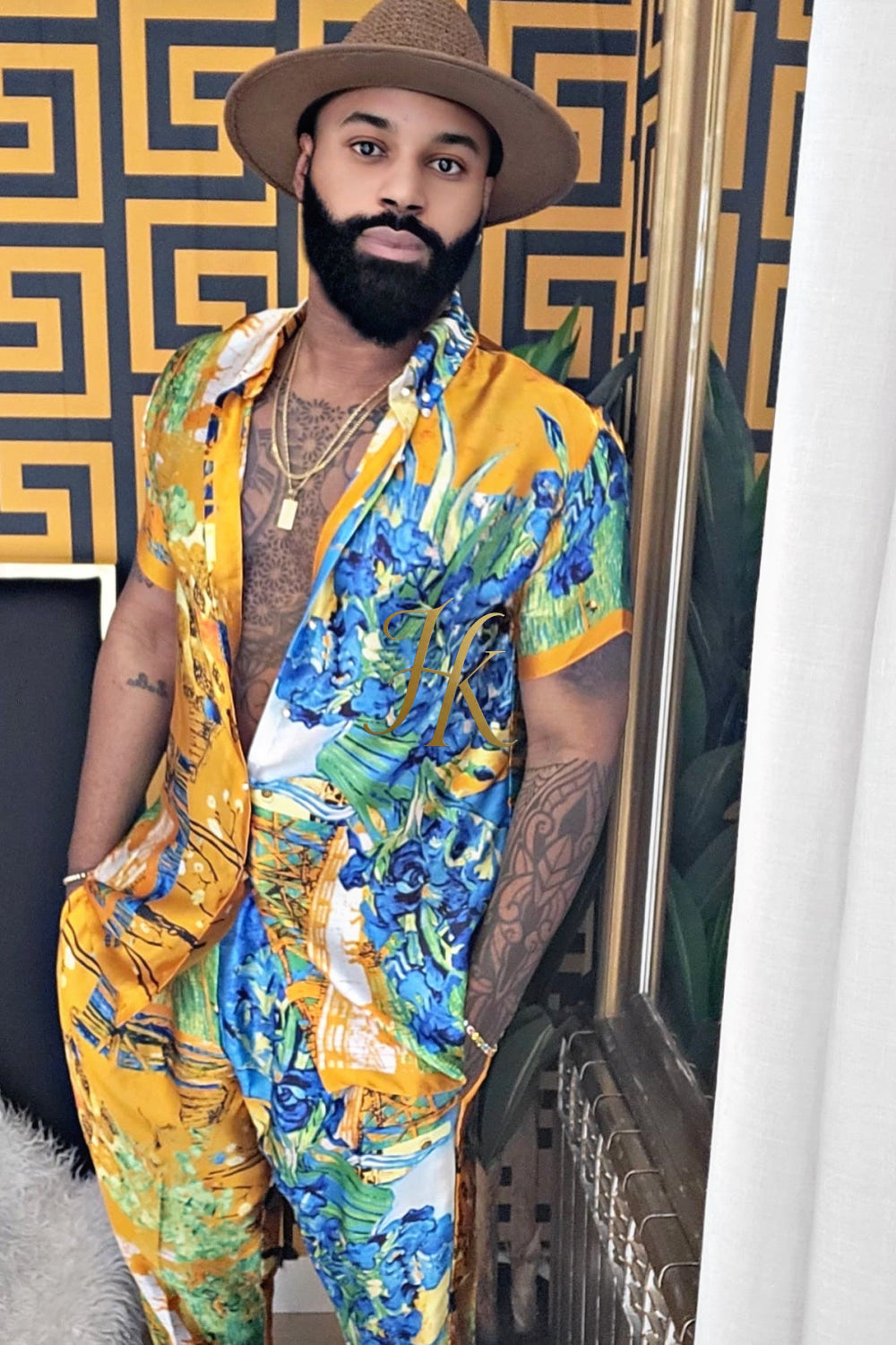 Ultimate Luxury Men's Rave Wear: Silk Set for Unmatched Style and Comfort - kayibstrore