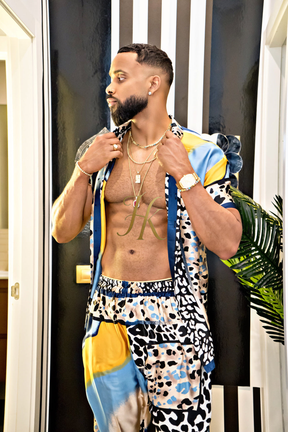 Unleash Your Style: Luxury Silk festival Rave Wear for Men - kayibstrore