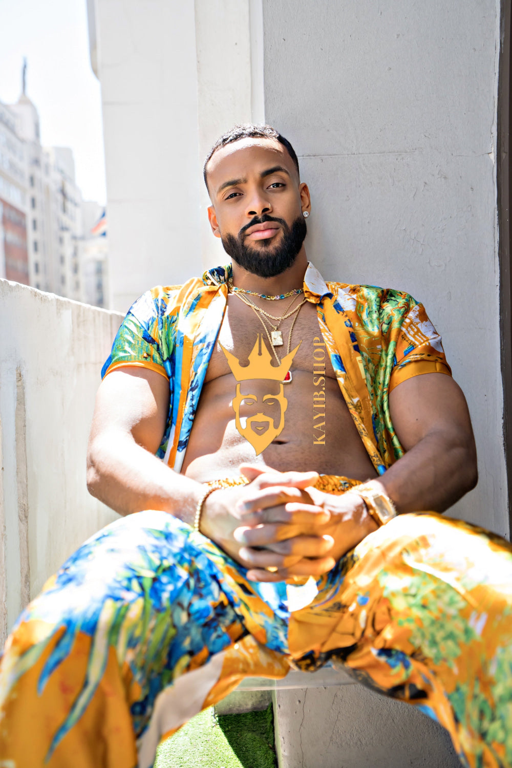 Summer Style: Men's Luxury Silk Set - kayibstrore