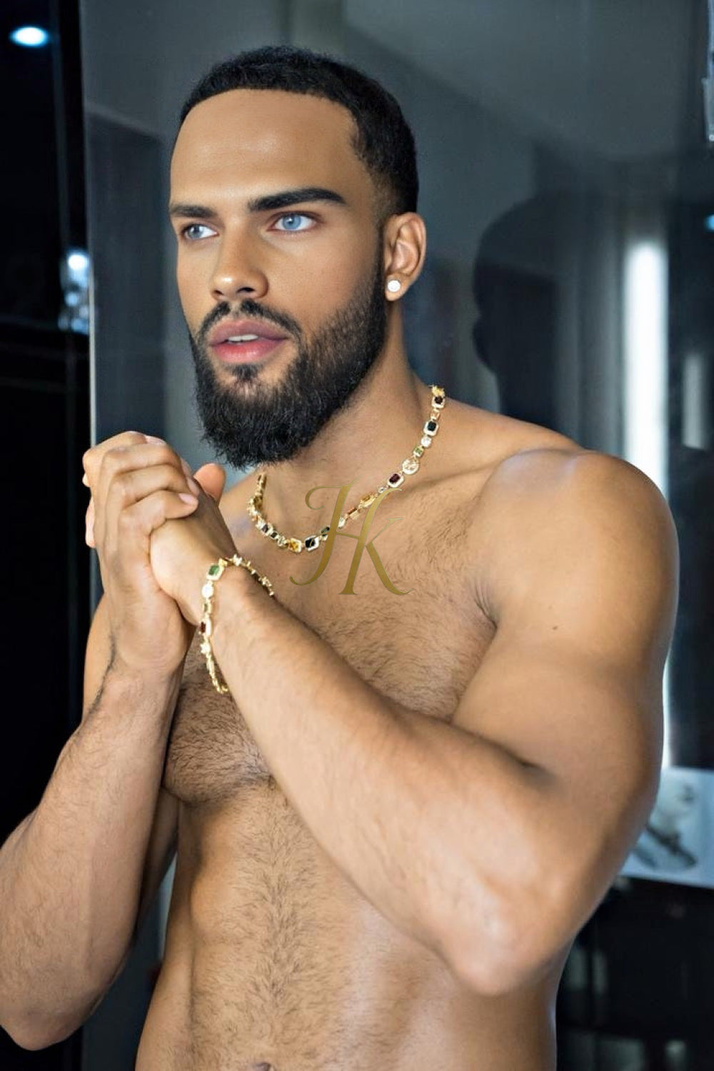 2PCS Iced Out Necklace & Bracelet Set - 10MM Colorful Zirconia Chain with Real Gold Plating, Hip Hop Jewelry for Men & Women - Perfect for Father's Day, Wedding, Anniversary, and Birthday Gifts - kayibstrore