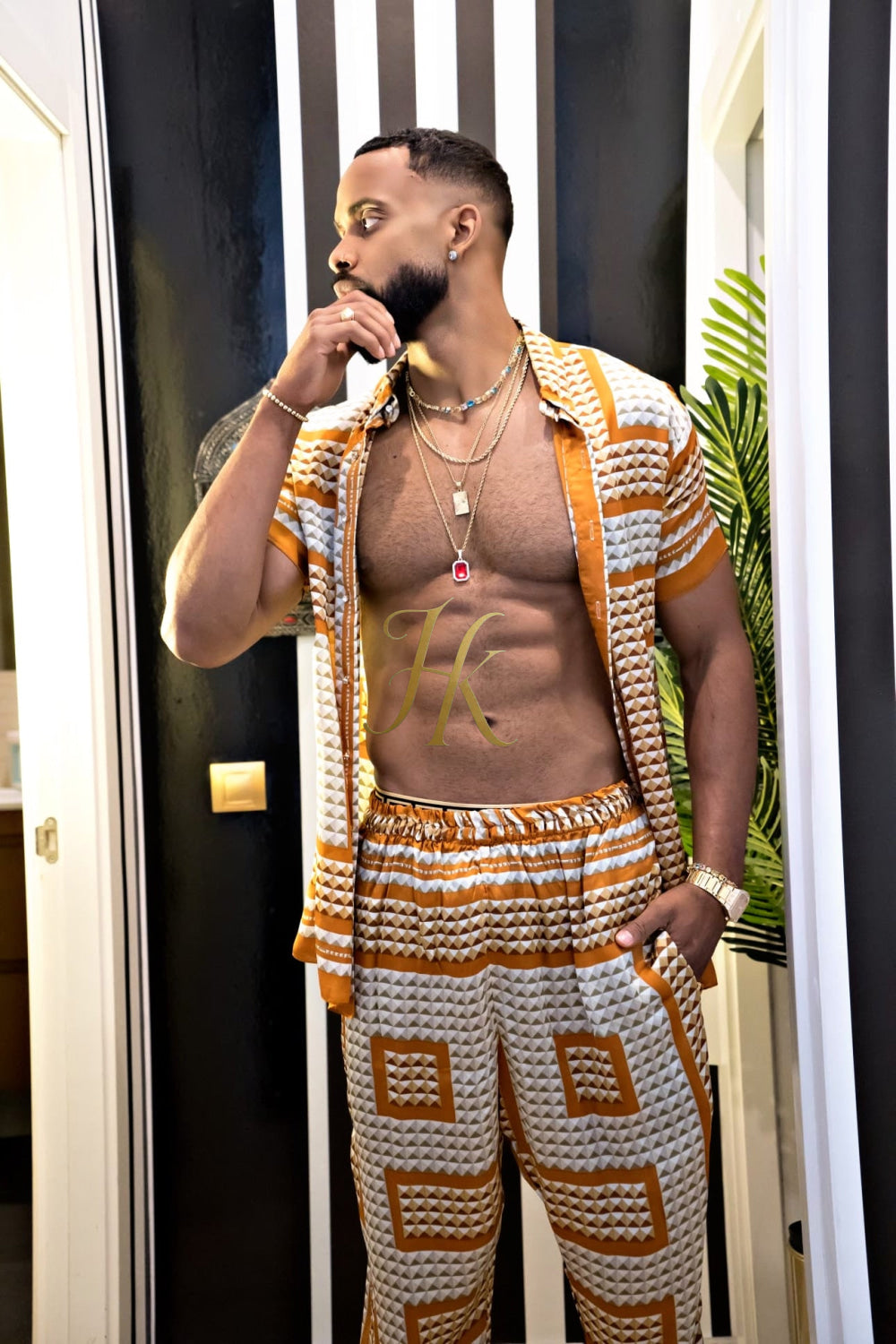 Luxury Handmade Outfits: Men's Luxury Silk Set - kayibstrore