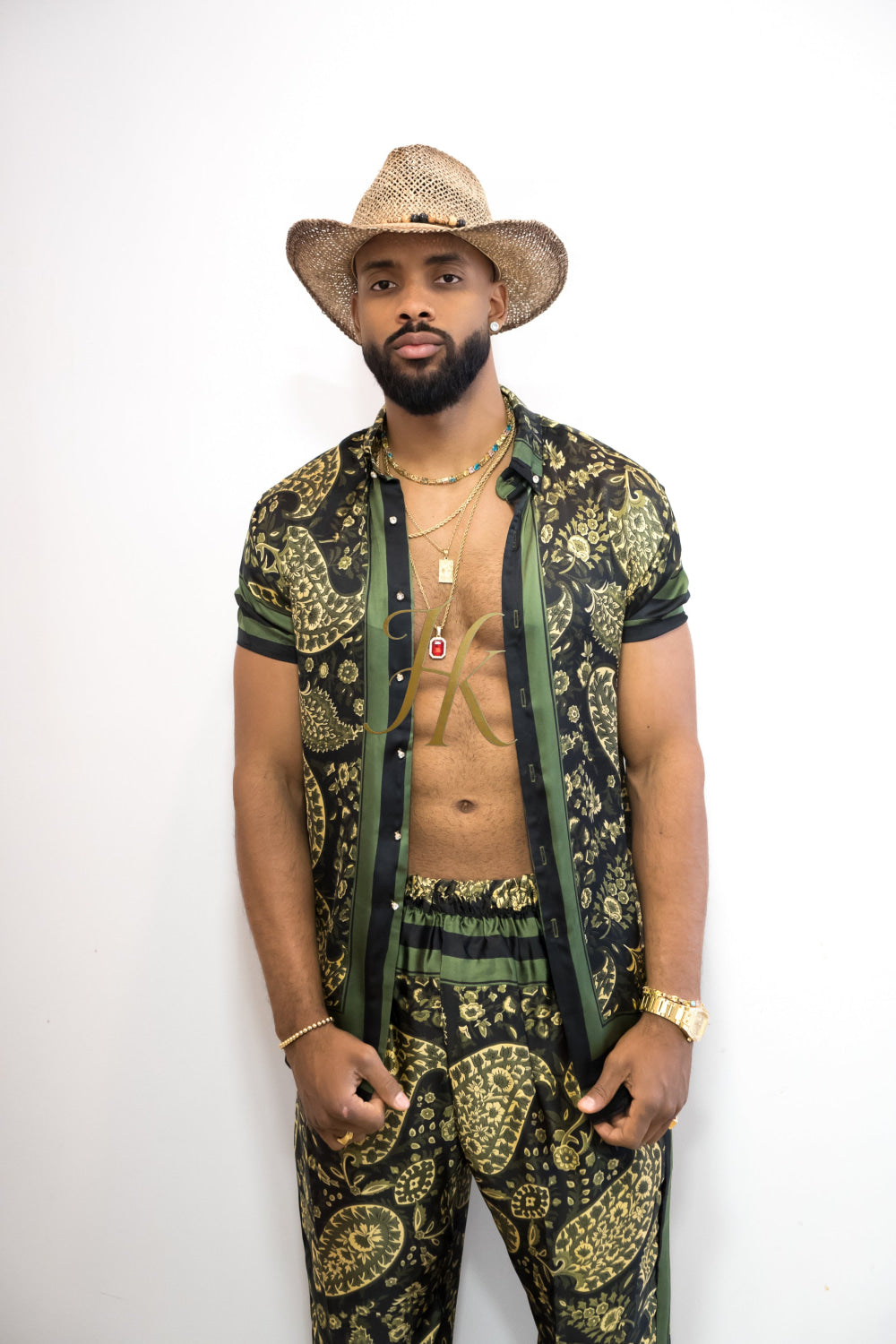 Luxury Men's Silk Summer Set outfits - kayibstrore