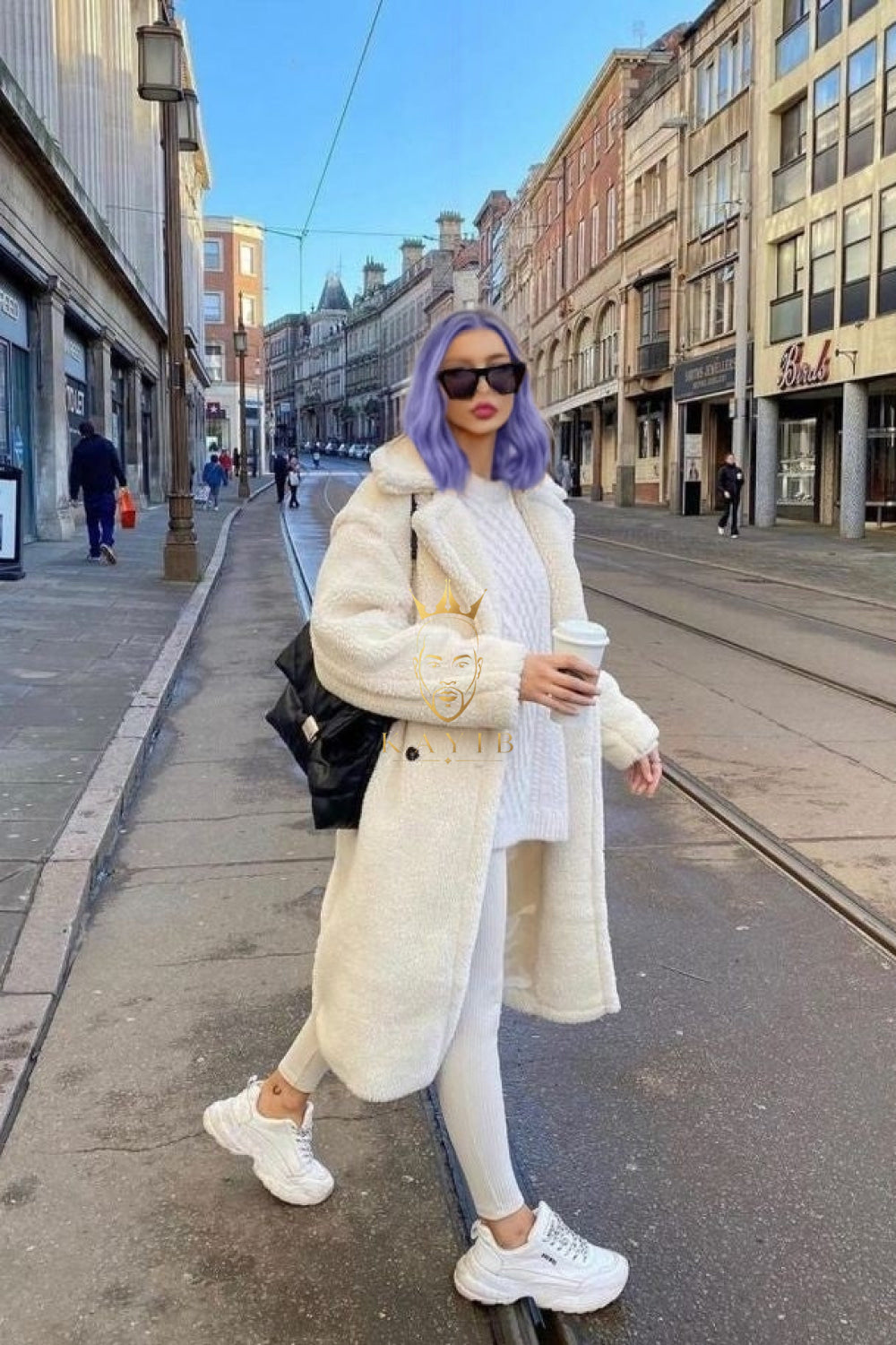 Unisex Teddy genuine wool sheepskin Luxury Coat - Stay Warm and Stylish in this Ethically Produced Fur Coat - kayibstrore
