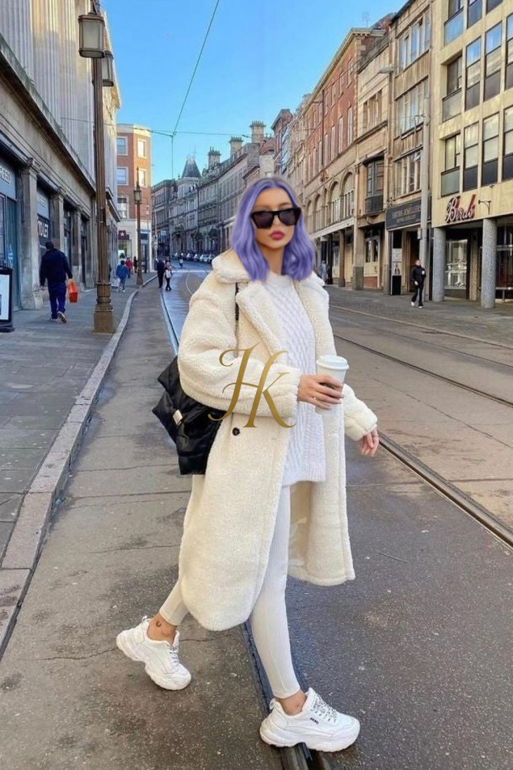 Luxury Teddy genuine wool sheepskin Luxury Coat - Stay Warm and Stylish in this Ethically Produced Fur Coat couple goals - kayibstrore