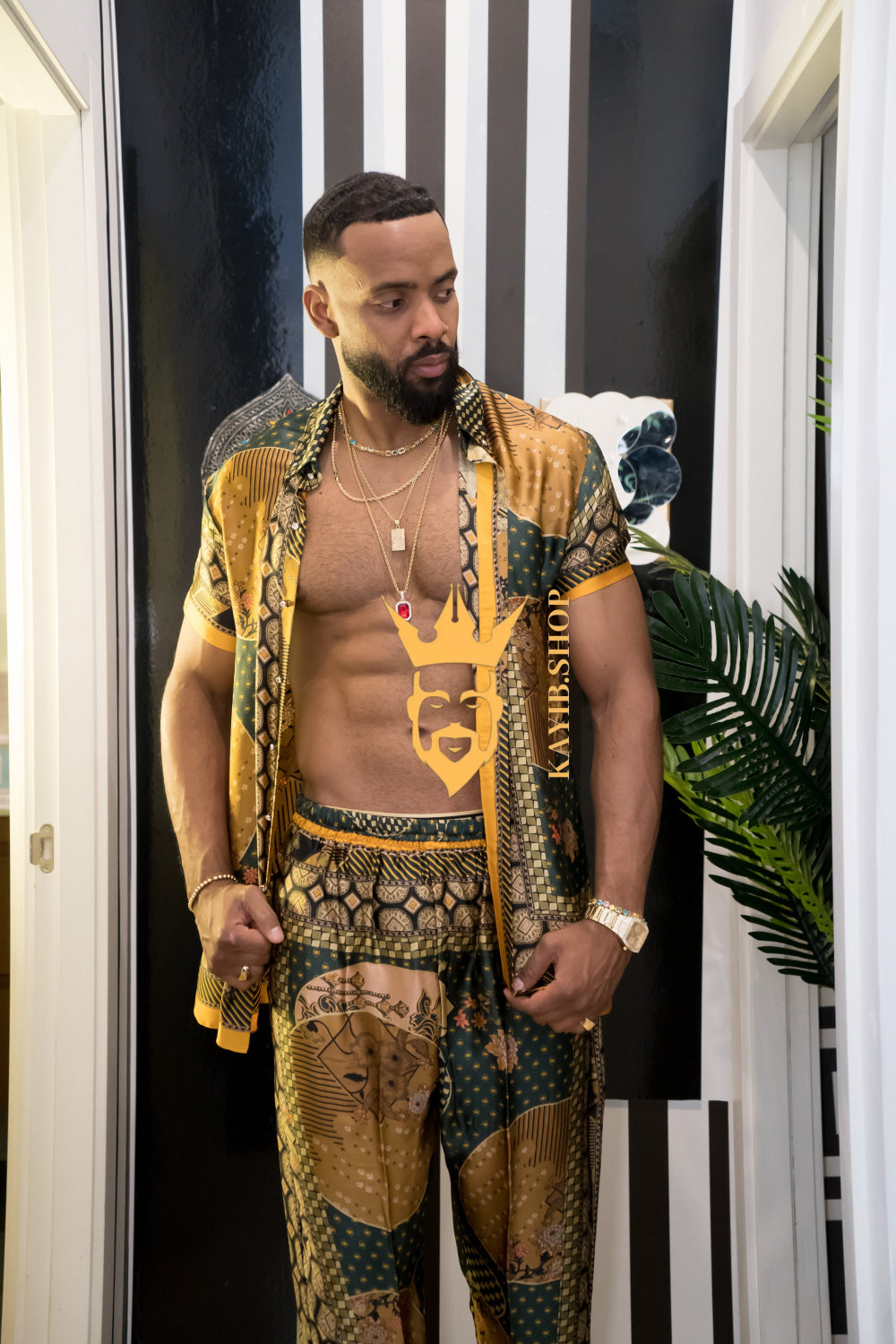 Men's party Luxury Silk Dress Set Outfit - Elevate Your Style Game with Ultimate Comfort and Unbeatable Quality - kayibstrore