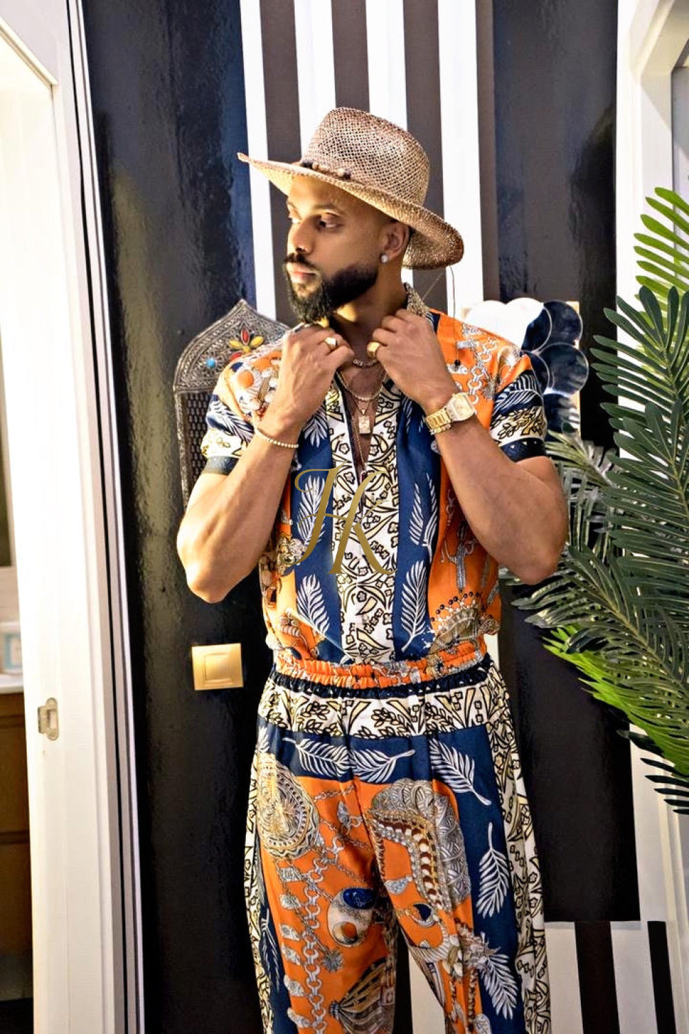 Unleash Your Style: Luxury Silk Set Festival Wear for Men - kayibstrore