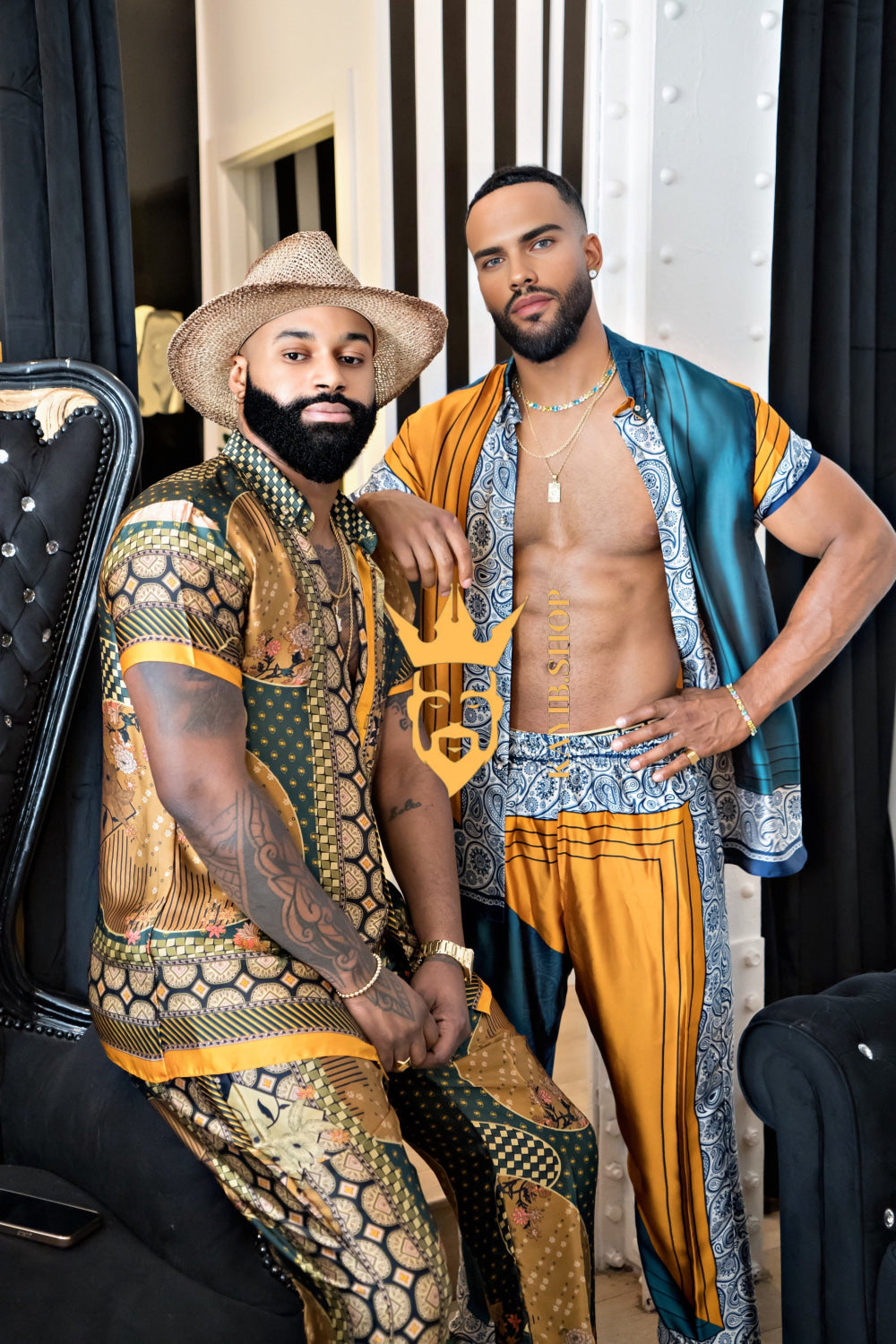 Men's party Luxury Silk Dress Set Outfit - Elevate Your Style Game with Ultimate Comfort and Unbeatable Quality - kayibstrore