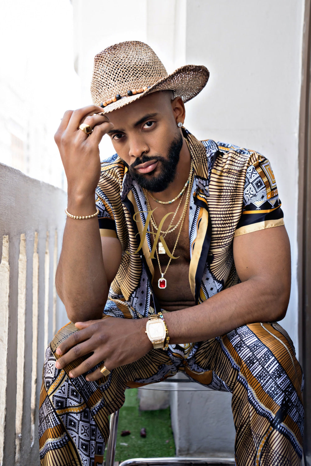 Luxury Silk Set for Men: Perfect Summer and Beach Wear - kayibstrore